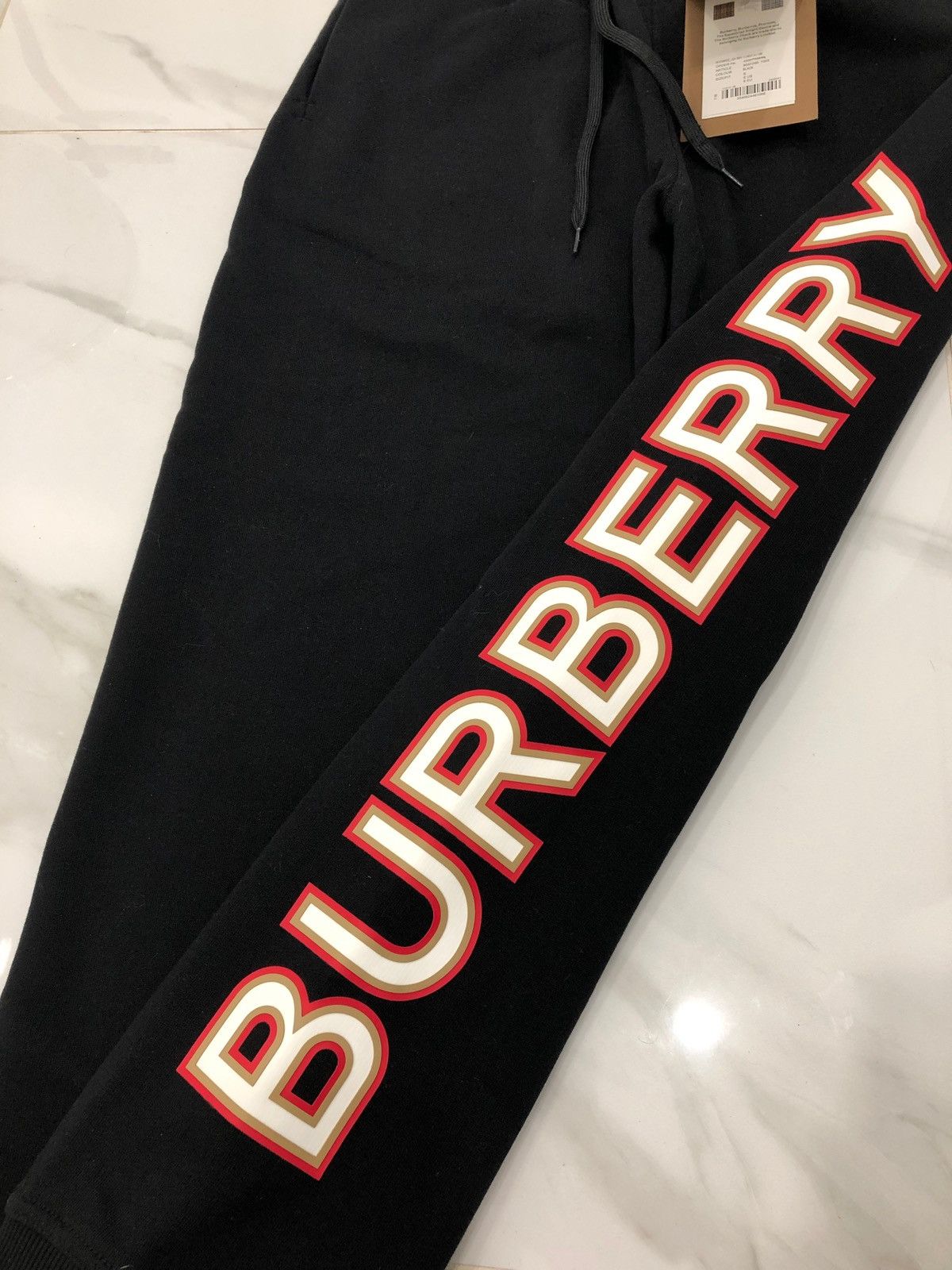 Burberry Burberry black Logo joggers sweatpants Size 30" / US 8 / IT 44 - 4 Thumbnail