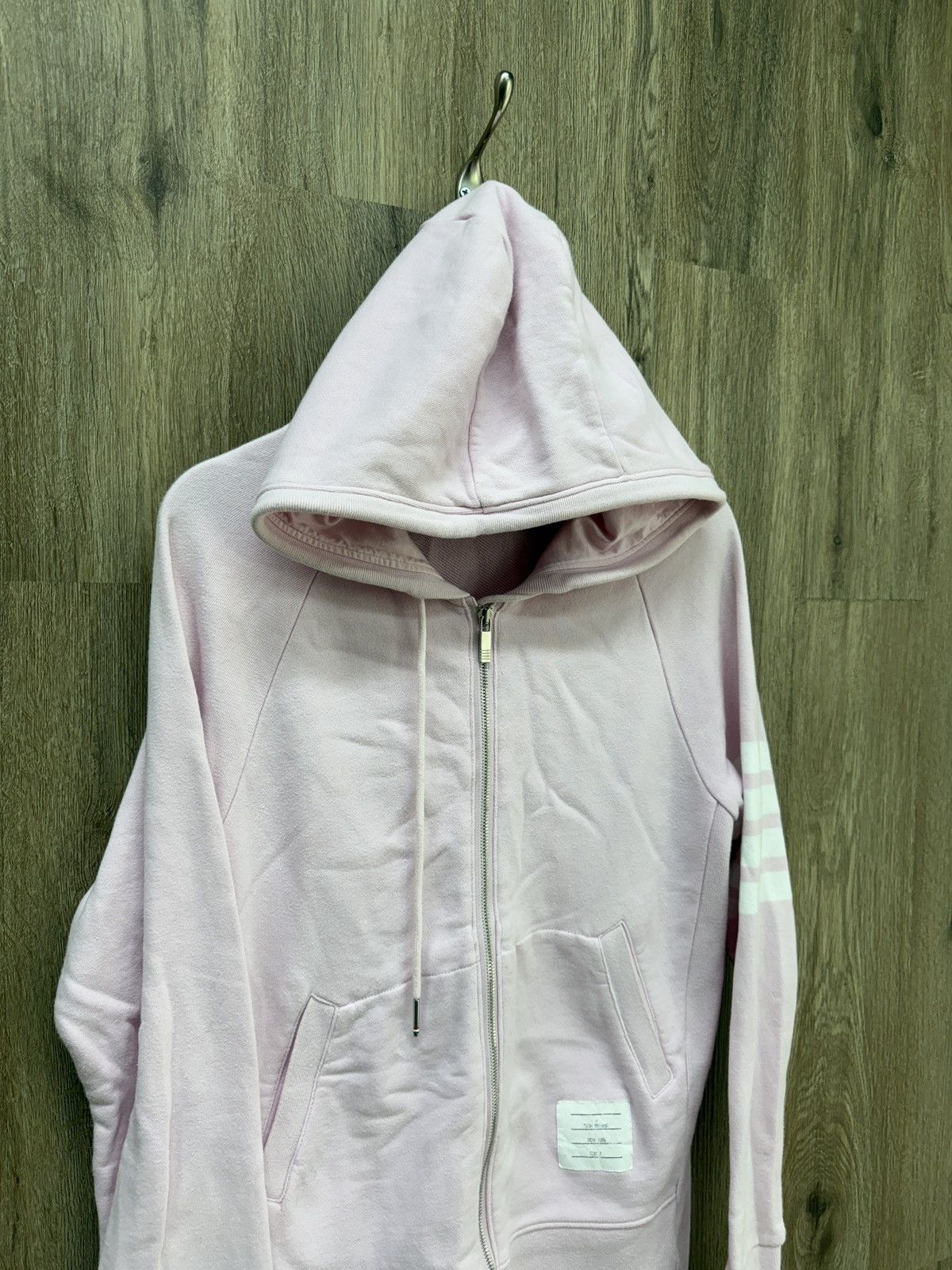 Thom Browne Thome Browne Pink Zip Up Hoodie Size US M / EU 48-50 / 2 - 2 Thumbnail