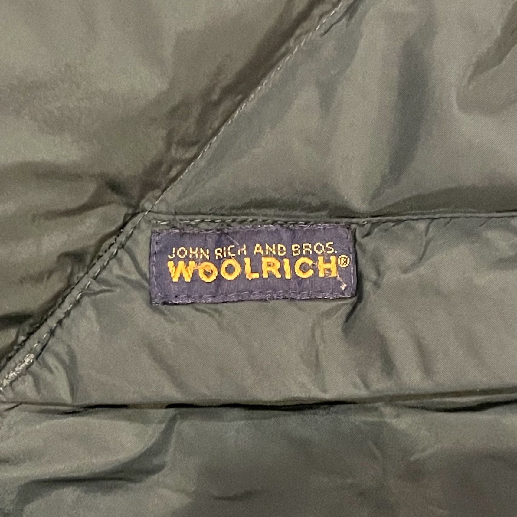 Vintage Woolrich Down Vest Mens S Puffer Jacket Nylon Green Timber Wolf Lake Outdoor Size US S / EU 44-46 / 1 - 3 Thumbnail
