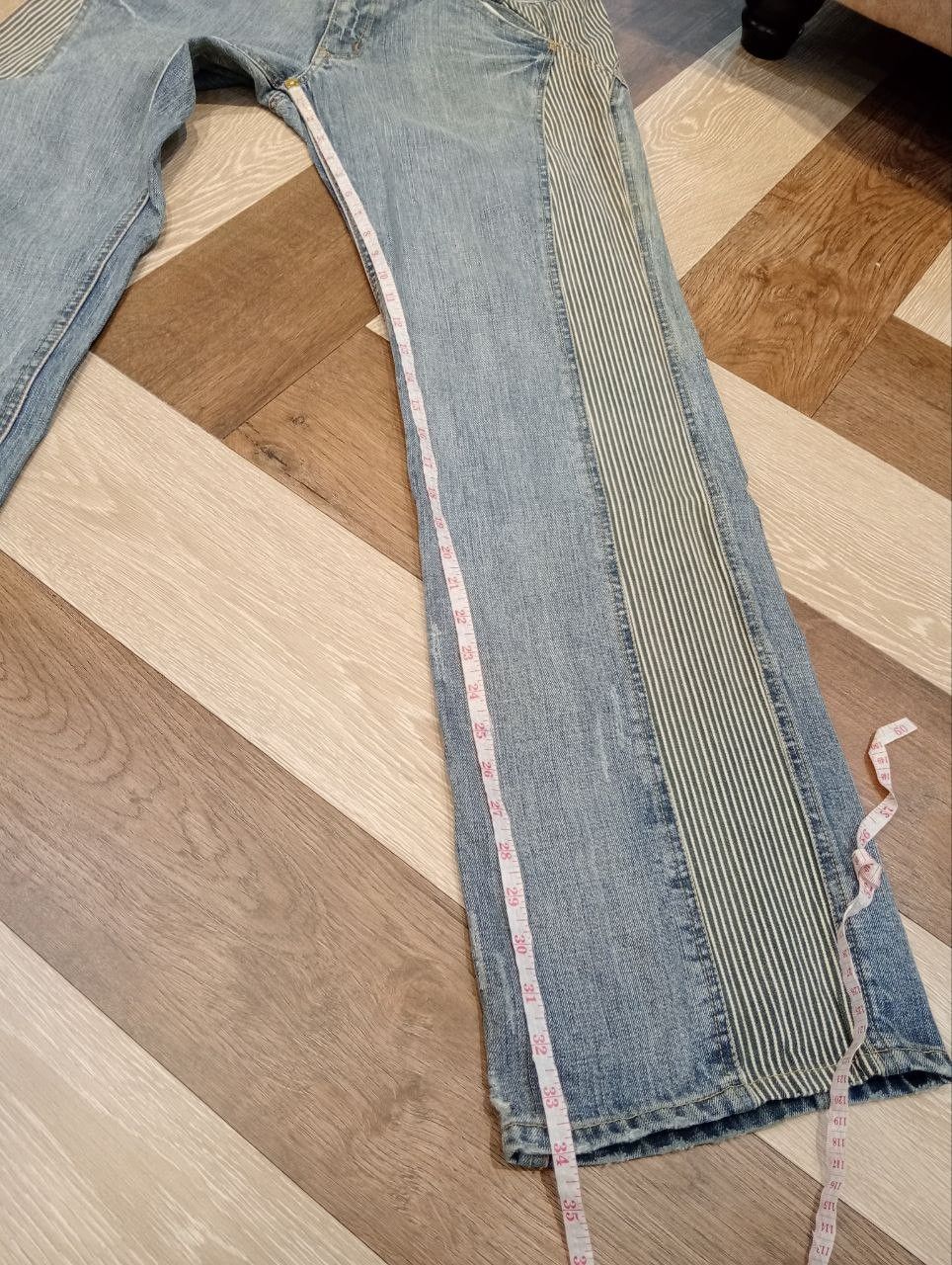 Nicole Club NICOLE CLUB FOR MEN JAPAN BLUE BAGGY DENIM PANTS Size US 35 - 17 Thumbnail
