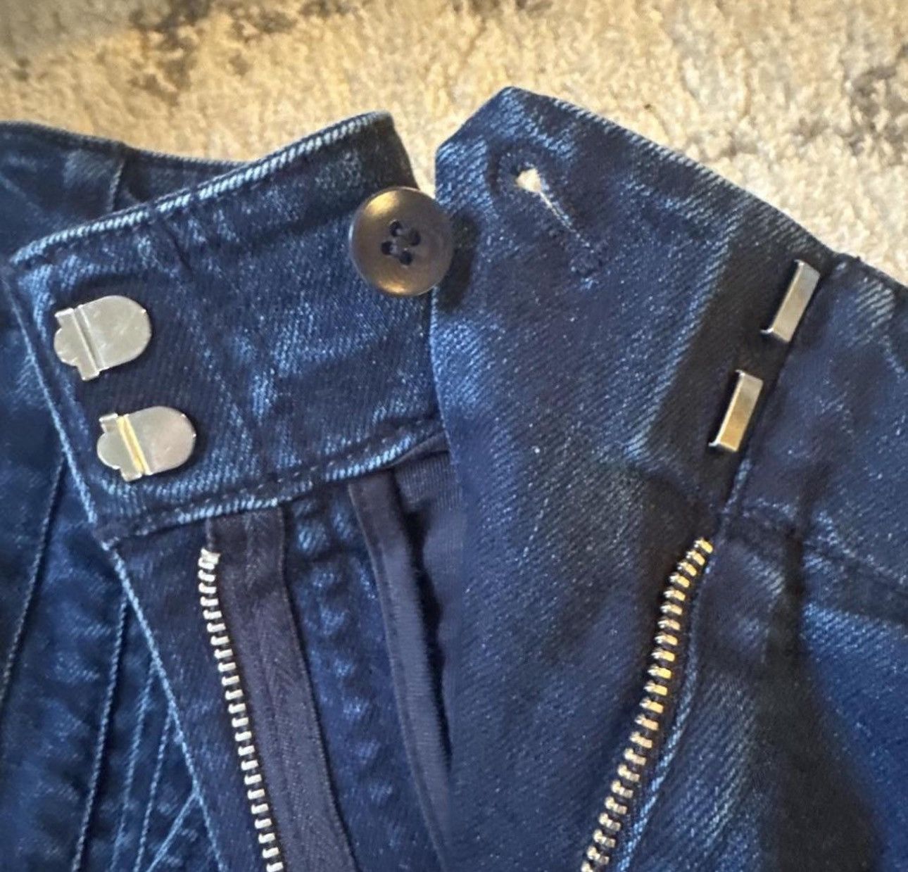 Tibi Tibi “Classic Indigo” Denim Barry Jean Size 24" / US 00 / IT 34 - 5 Thumbnail