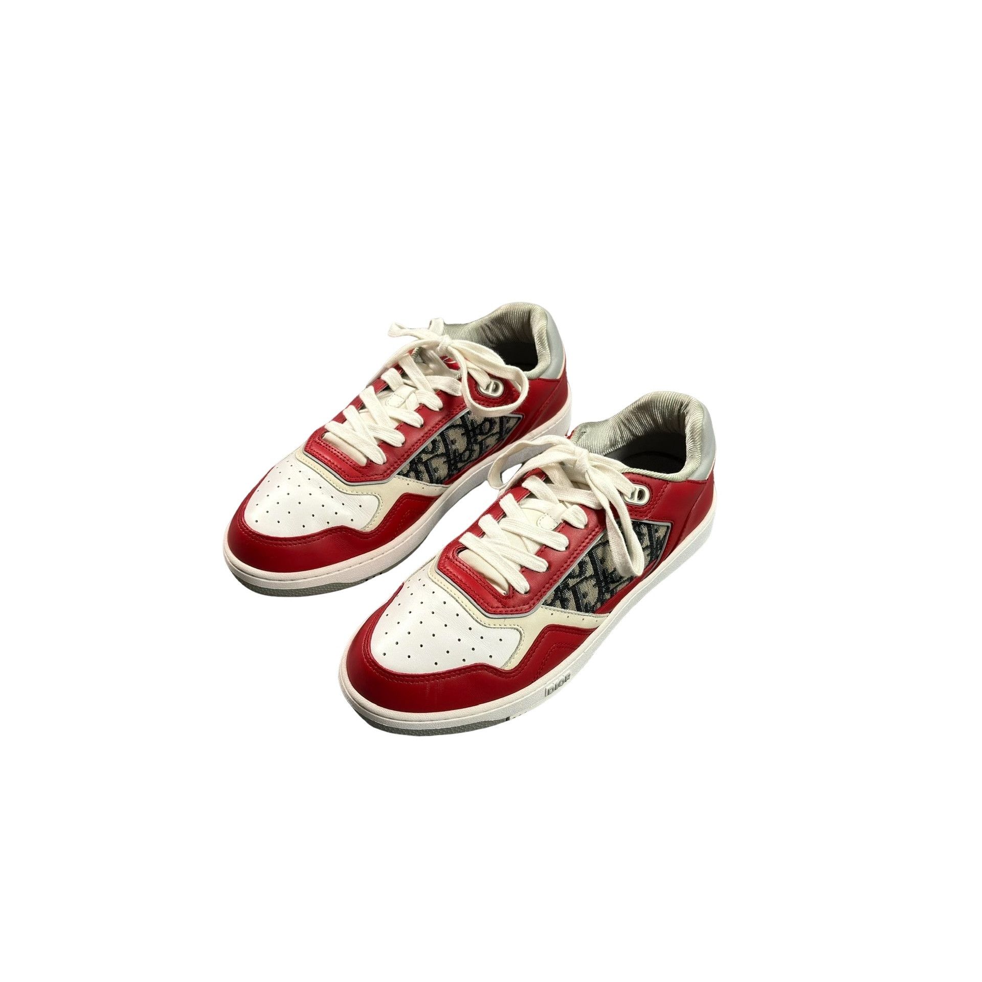 Dior Dior B27 Oblique Low Top Sneakers Red 42 Size US 9 / EU 42 - 1 Thumbnail