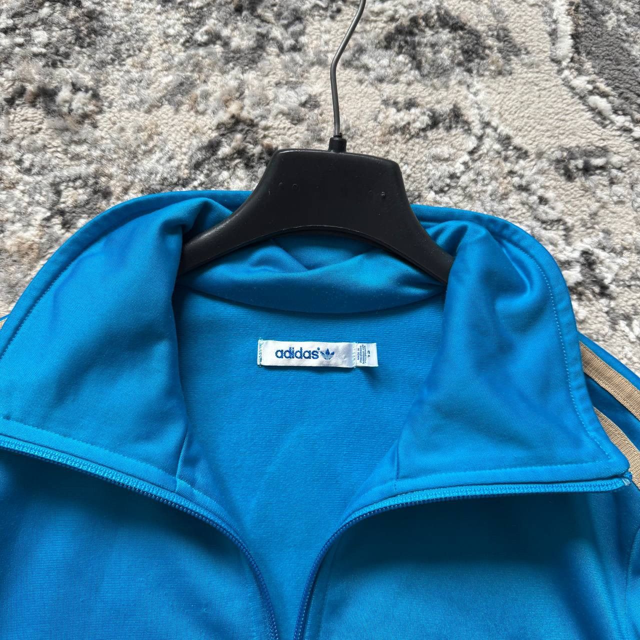 Adidas Vintage 3 Stripes Big Logo Track Jacket Adidas Blue Size US S / EU 44-46 / 1 - 8 Thumbnail