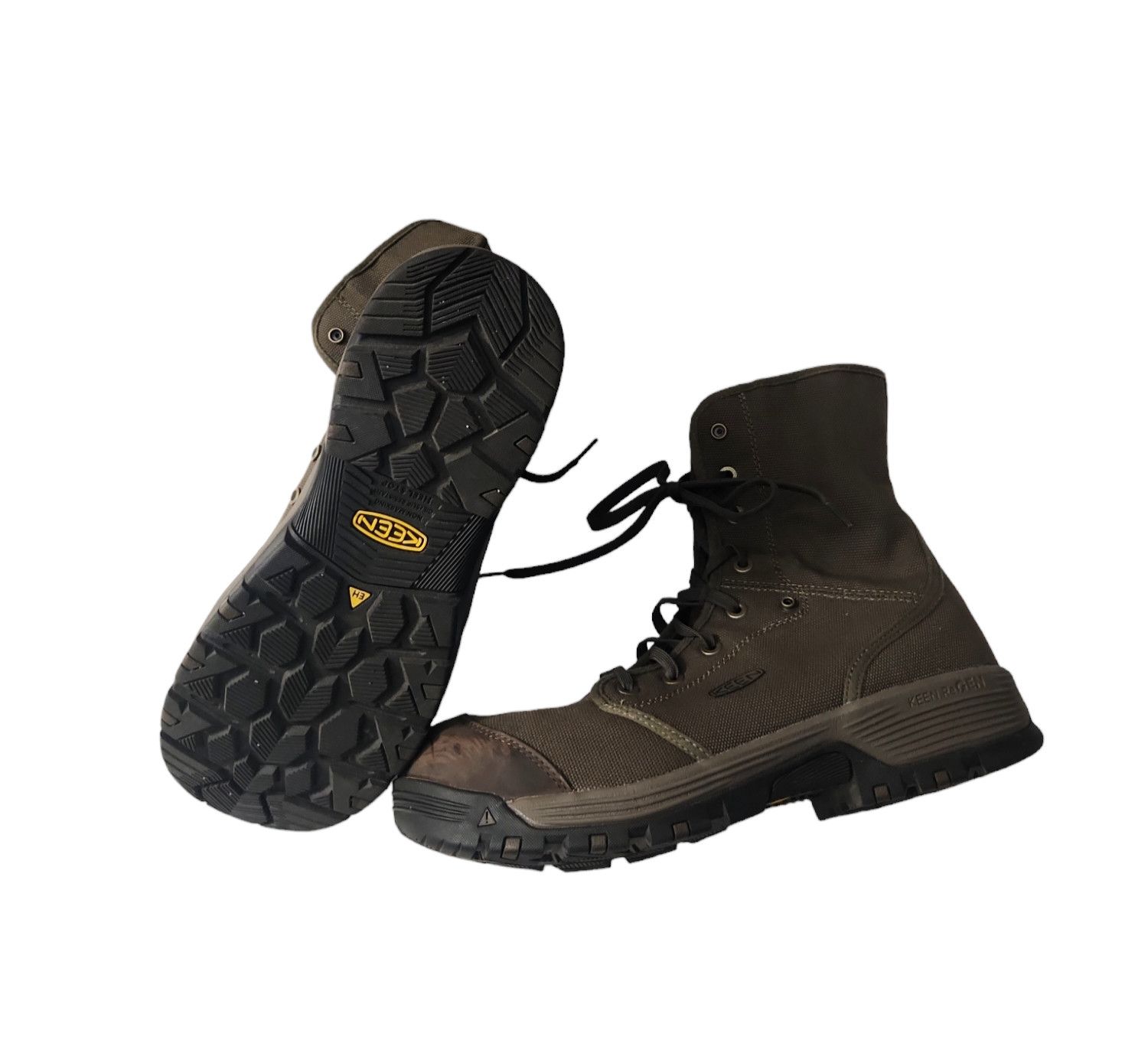 image of Keen Utility Astm F2413-18 Roswell Mens Size 13 Mid Carbon Shoes in Green