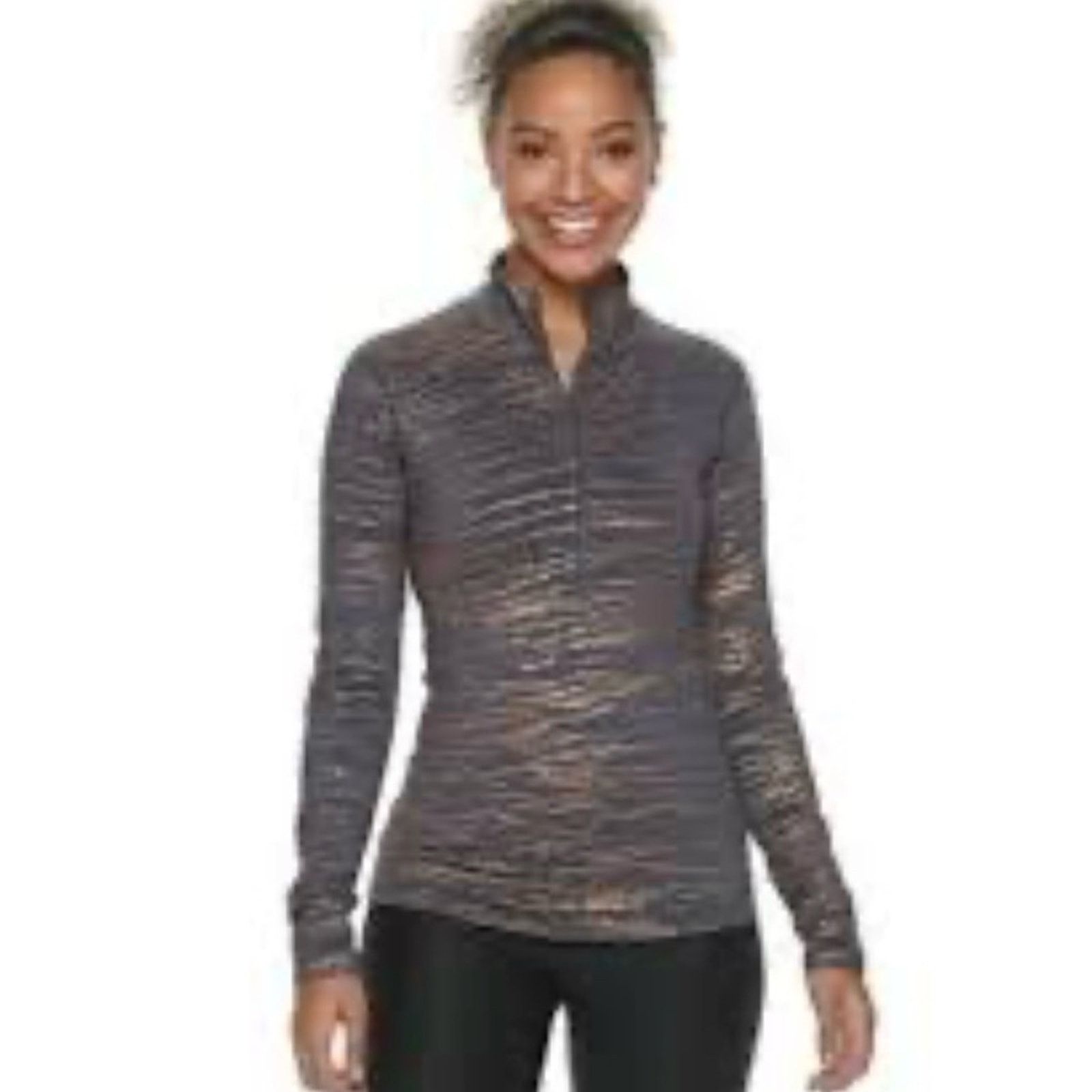 Nike Nike Pro Metallic Long Sleeve Half Zip Pullover Size Medium Size M / US 6-8 / IT 42-44 - 1 Thumbnail
