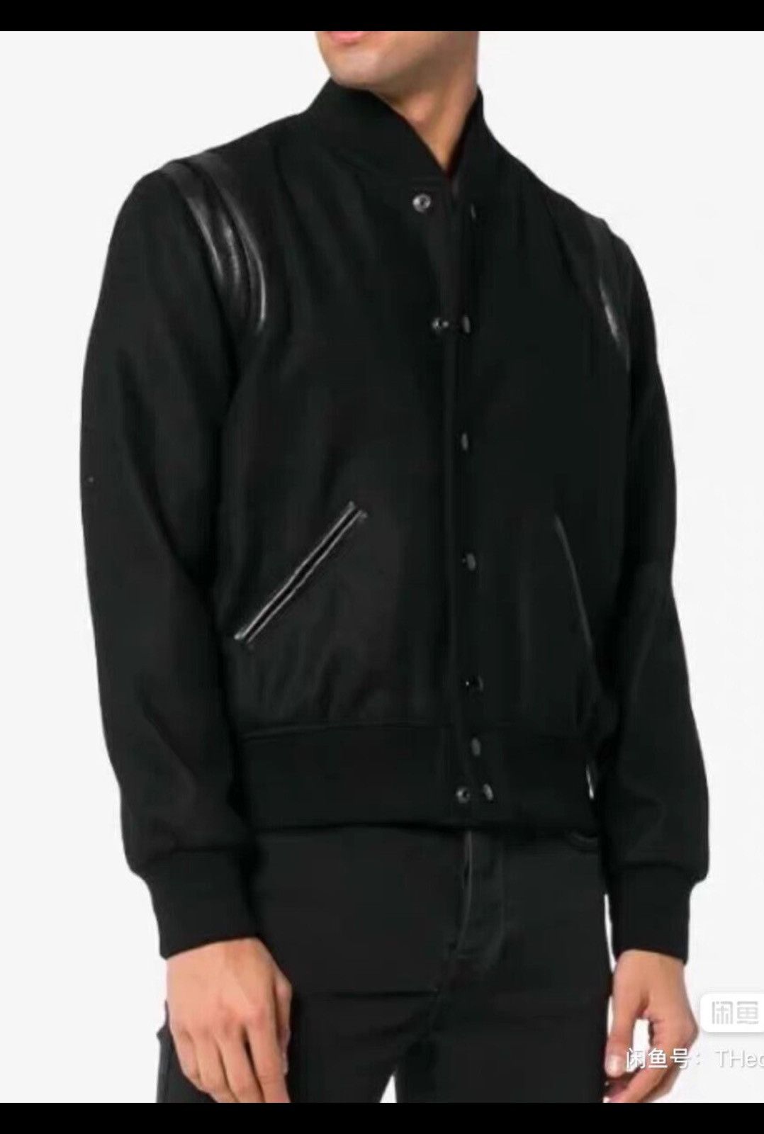 Saint Laurent Paris Saint Laurent SLP FW19 Classic Black Varsity Jacket Size US L / EU 52-54 / 3 - 8 Thumbnail