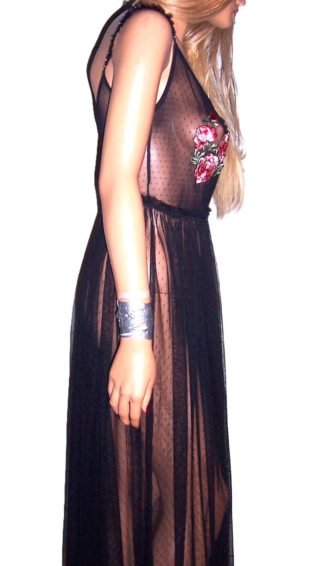 forest green long sleeve dress Patricia Green Extreme Plunge Long Sleeve Maxi Dress With Tie Detail  Club  L London