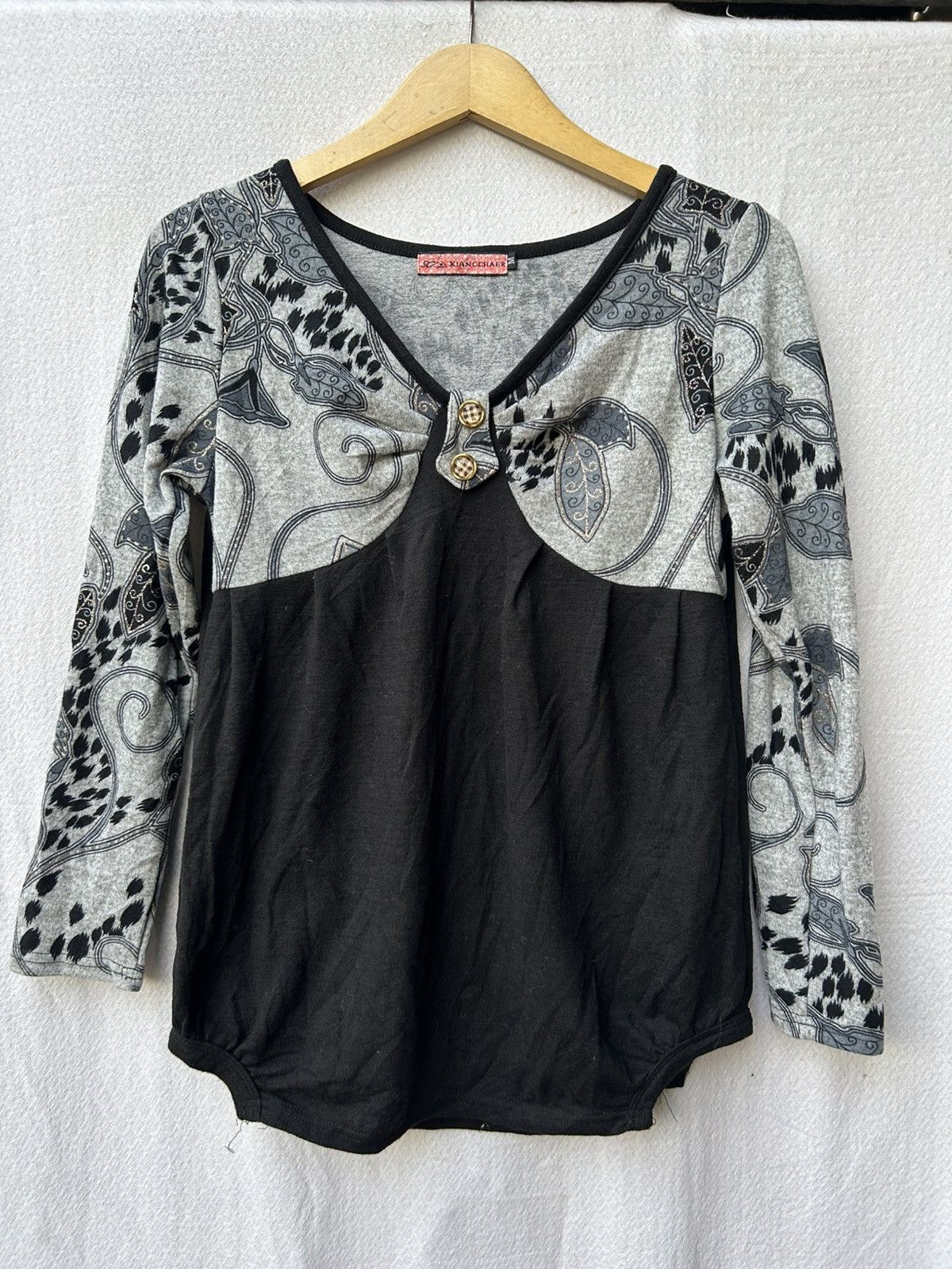 Japanese Brand × Vintage Gothic Knitwear Xiangchaer Japanese Style Size US M / EU 48-50 / 2 - 1 Thumbnail