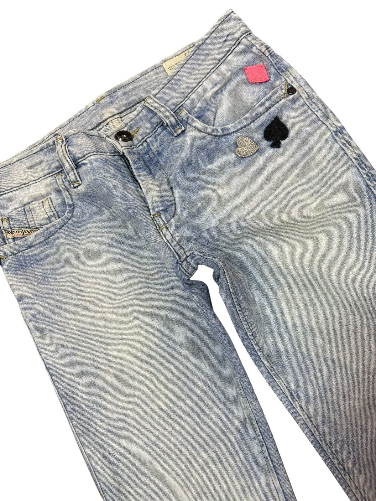 Diesel Vtg Diesel Strike Faded Blue Wash Distressed Jeans Size 26" / US 2 / IT 38 - 5 Thumbnail