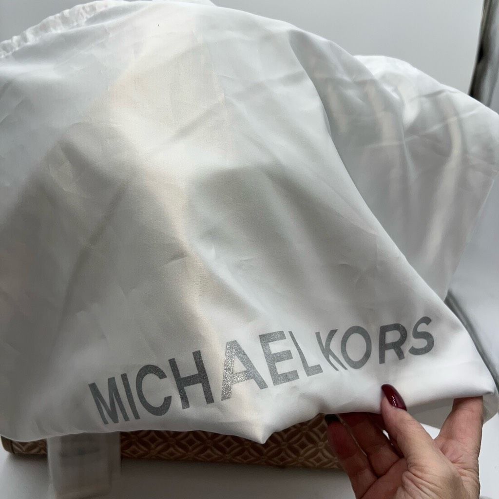 Michael Kors Michael Kors Large Signature Logo Tote Bag Maple Camel Light Size ONE SIZE - 10 Thumbnail