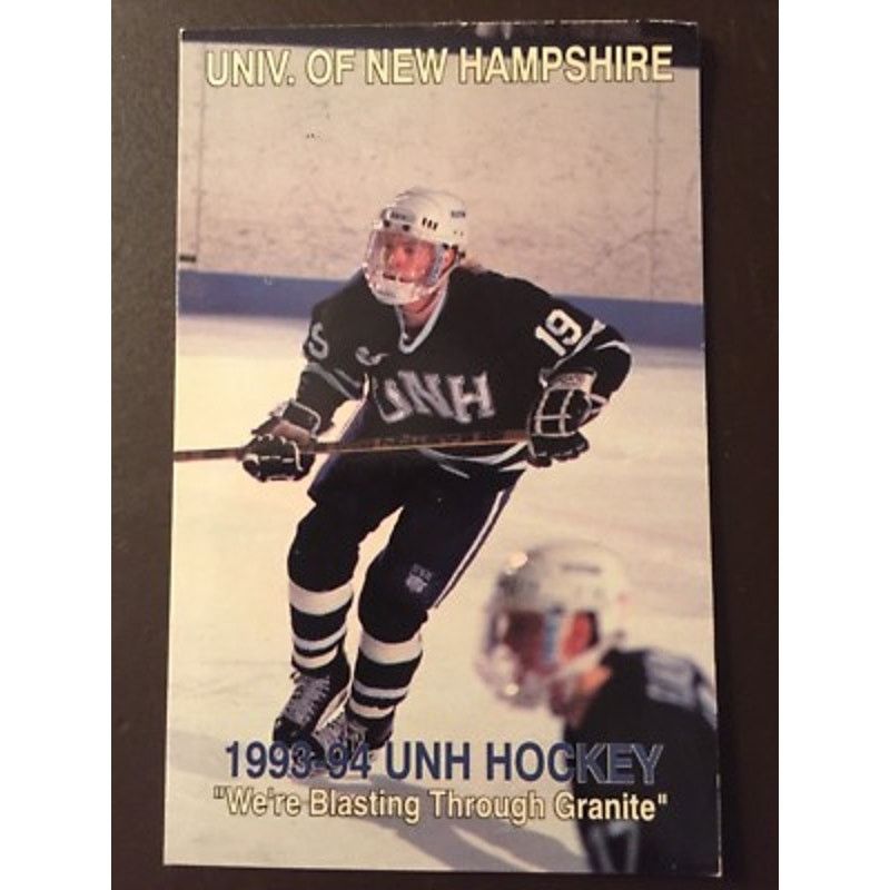 NCAA × NHL UNH New Hampshire Wildcats 90s BAUER hockey M navy NCAA vtg Size US M / EU 48-50 / 2 - 6 Thumbnail