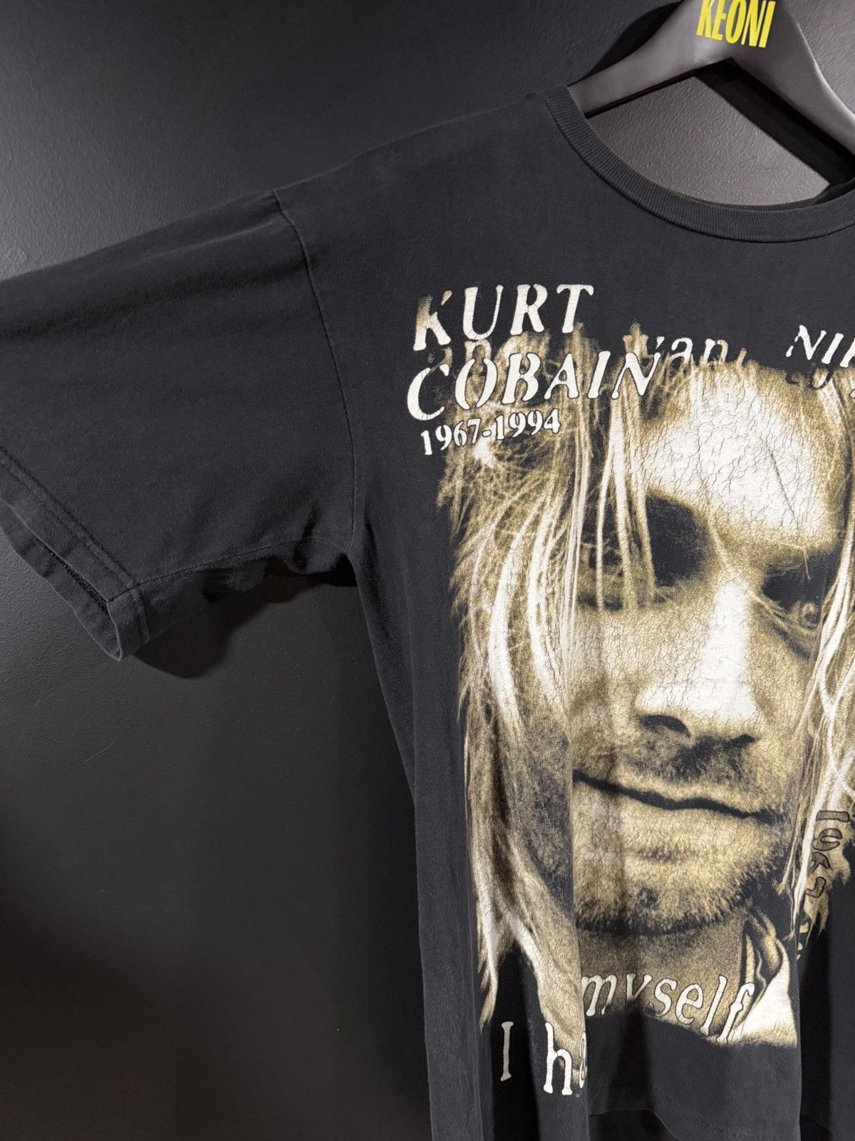 Band Tees 1990s Vintage Nirvana Kurt Cobain Single Stitch Faded Tee L Size US L / EU 52-54 / 3 - 3 Thumbnail
