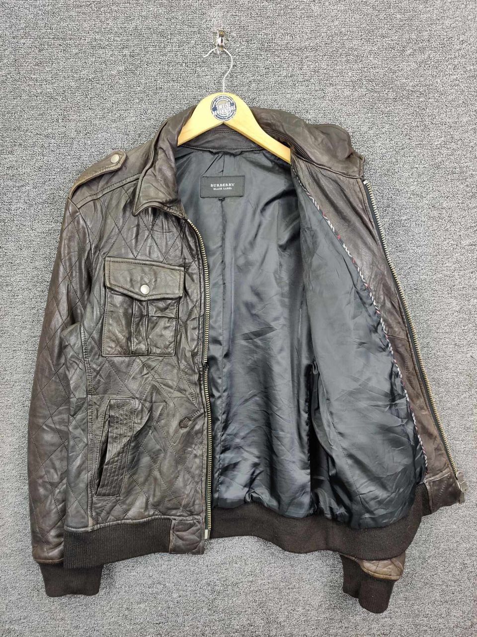 Burberry Burberry Black Label Quilted Leather Brown Jacket Size US L / EU 52-54 / 3 - 10 Thumbnail
