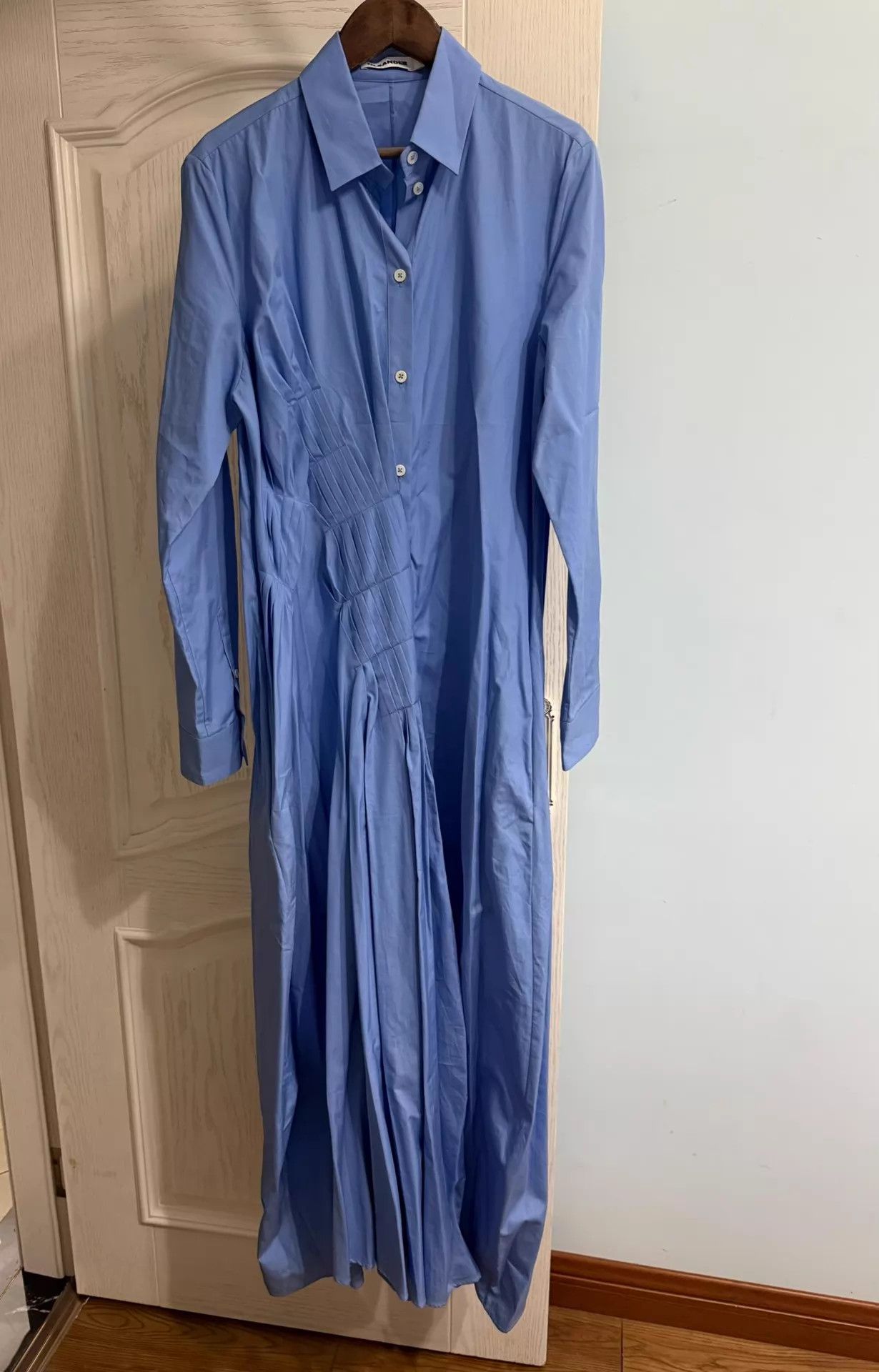 Jil Sander Jil Sander shirtdress long tall 95 New Size XS / US 0-2 / IT 36-38 - 1 Thumbnail