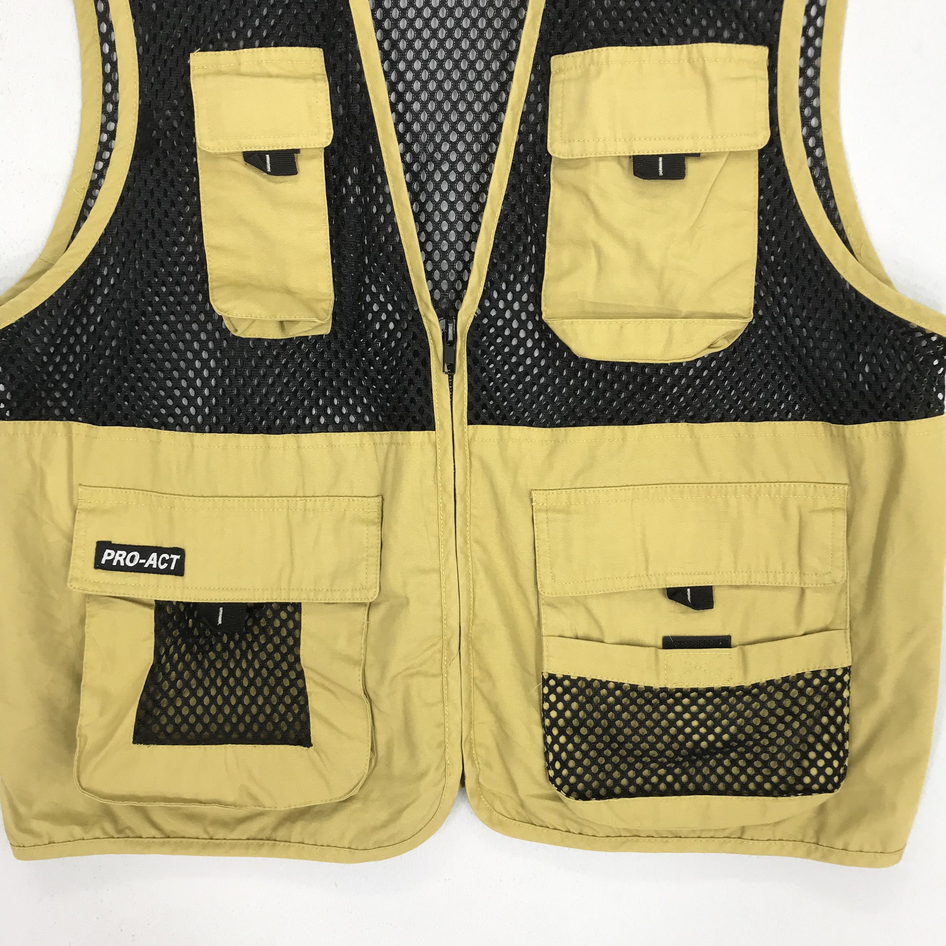 Japanese Brand Vintage 90's Pro Act Japan Cargo Vest Utility Mest Jacket Size US M / EU 48-50 / 2 - 5 Thumbnail