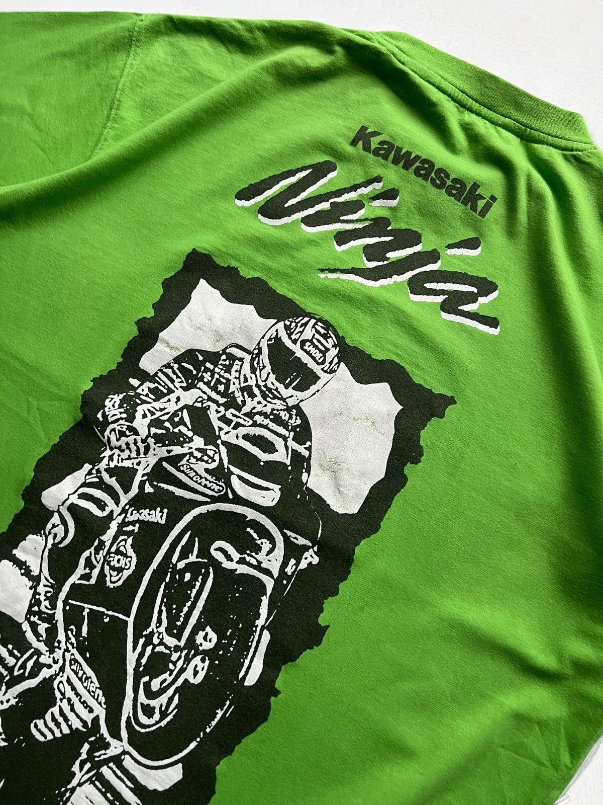 Harley Davidson × Japanese Brand KAWASAKI NINJA JAPAN 🇯🇵 RACING TEE MOTORCYCLE VINTAGE T SHIRT Size US L / EU 52-54 / 3 - 7 Thumbnail