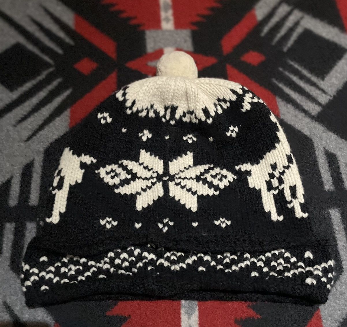 Polo Ralph Lauren Polo Player and Snowflake Knit Hat Size ONE SIZE - 4 Thumbnail