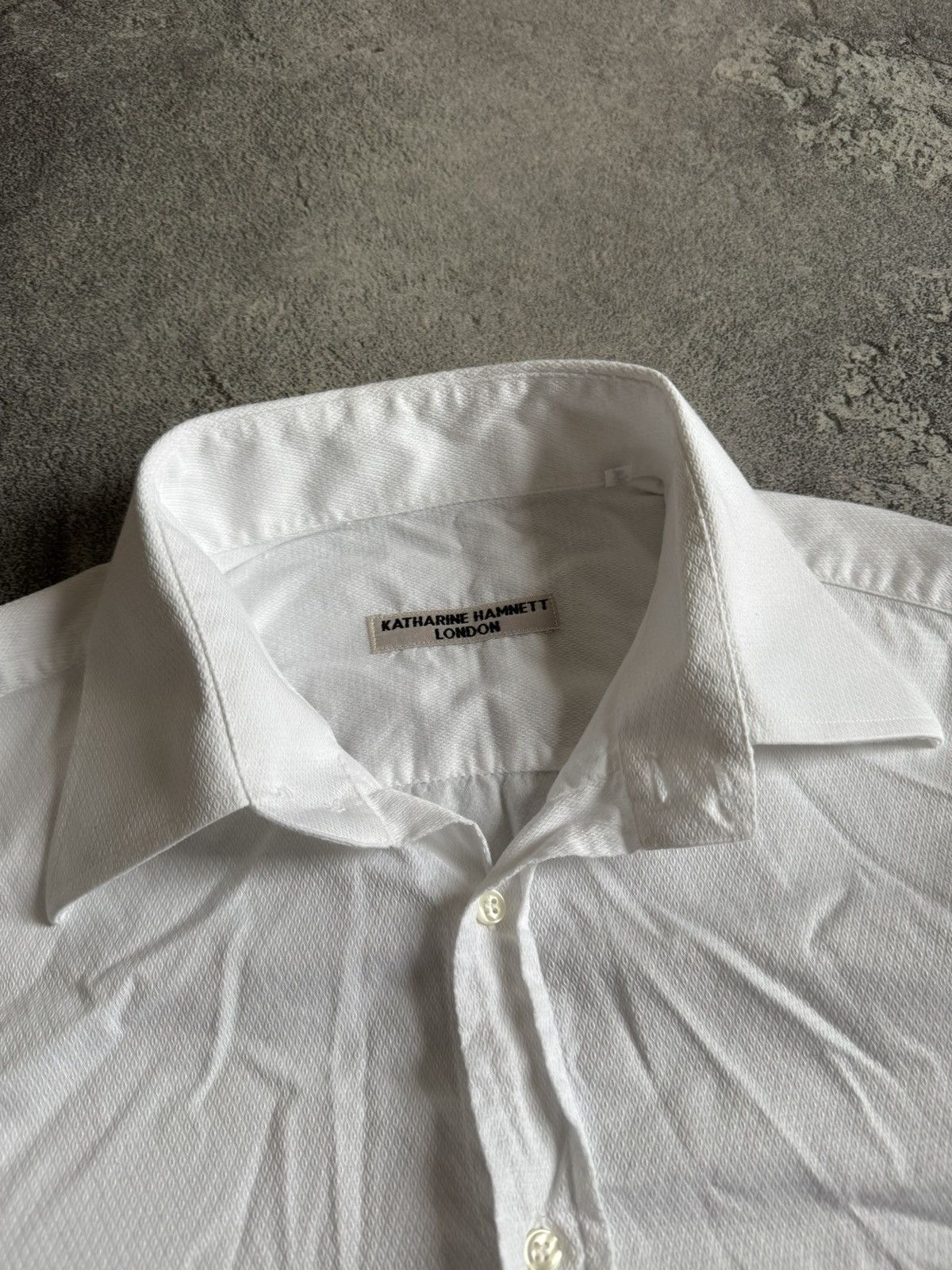 Katharine Hamnett London Katharine Hamnett London 45/18 shirt button up long sleeve Size US XXL / EU 58 / 5 - 5 Thumbnail