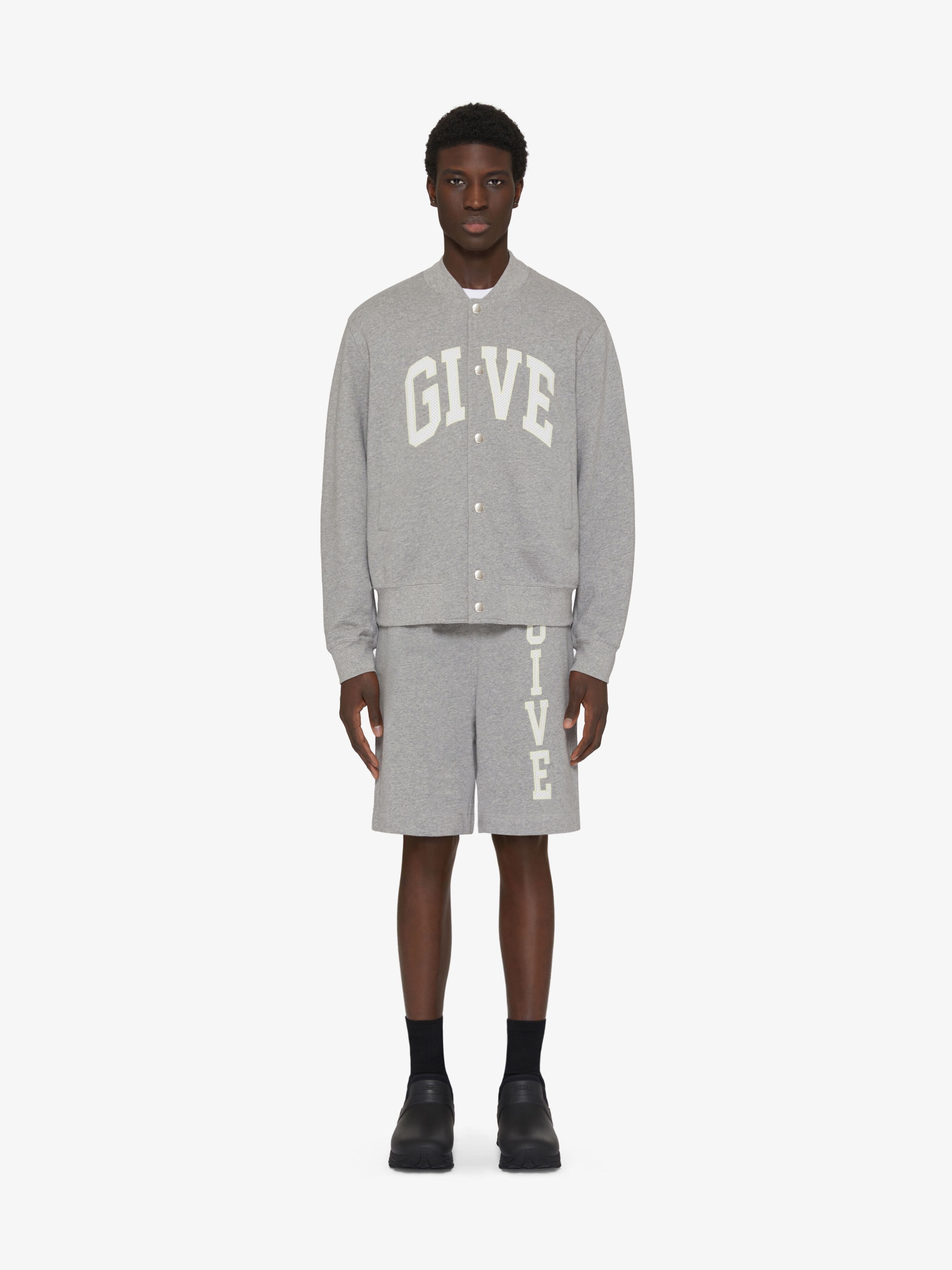 Givenchy o1w1db10925 Felpa Varsity Bomber Jacket in Grey Size US S / EU 44-46 / 1 - 2 Thumbnail