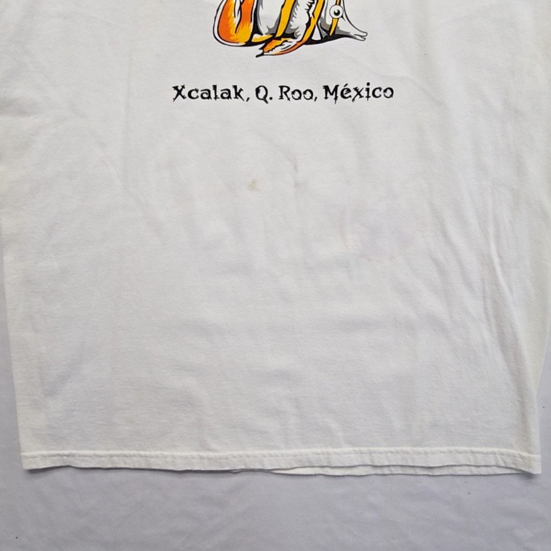 Vintage Vintage Fishing Village White L Xcalak Mexico Graphic Tee Size US L / EU 52-54 / 3 - 3 Thumbnail