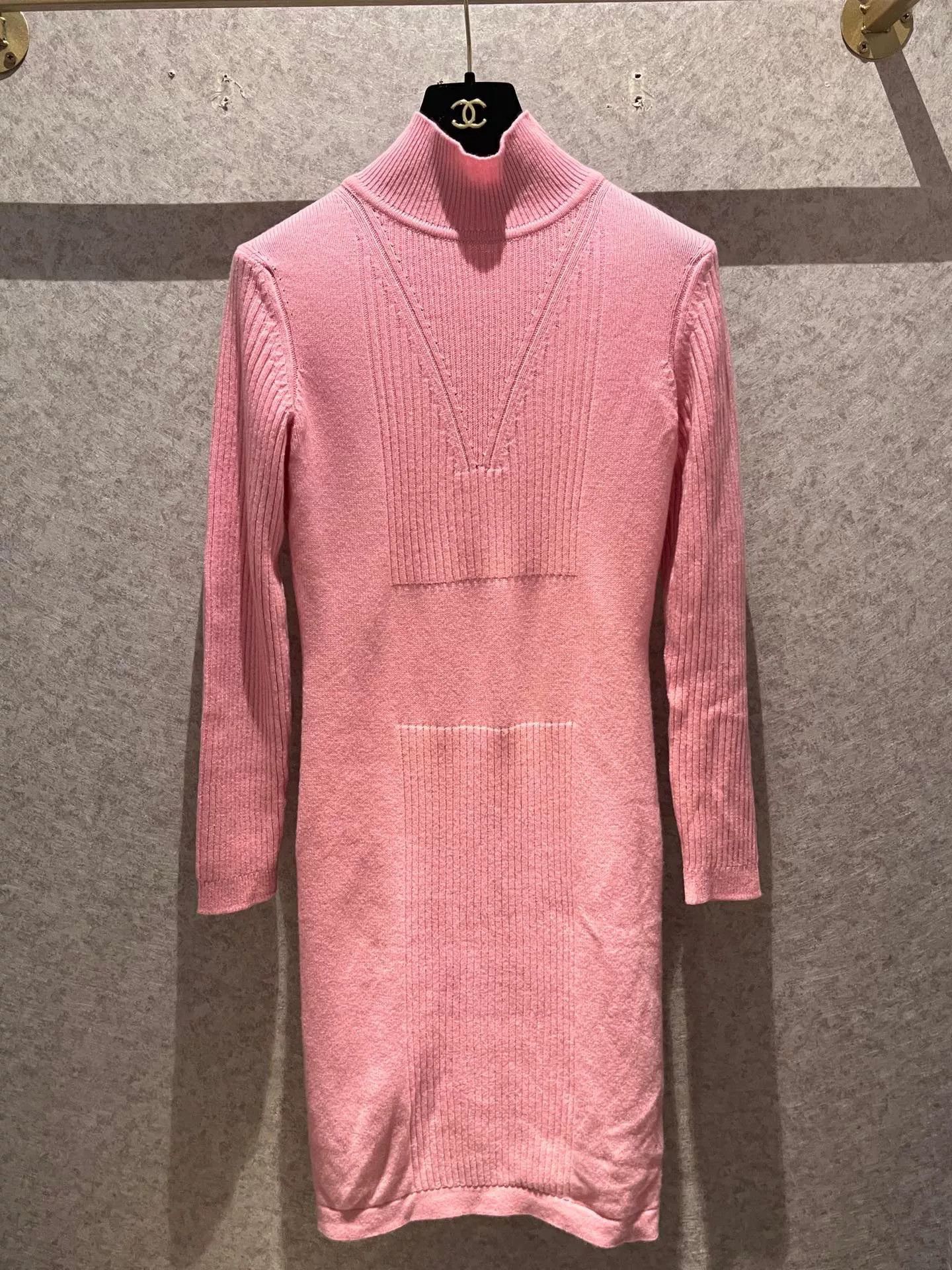 Hermes Hermes Pink Cashmere Sweater Dress Size US S / EU 44-46 / 1 - 1 Thumbnail