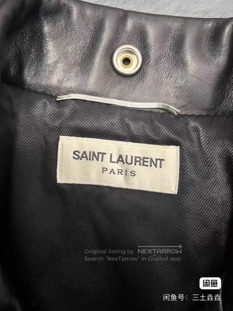Saint Laurent Paris Saint Laurent Paris Motorcycle Zipper Leather Jacket Size Size US M / EU 48-50 / 2 - 3 Thumbnail