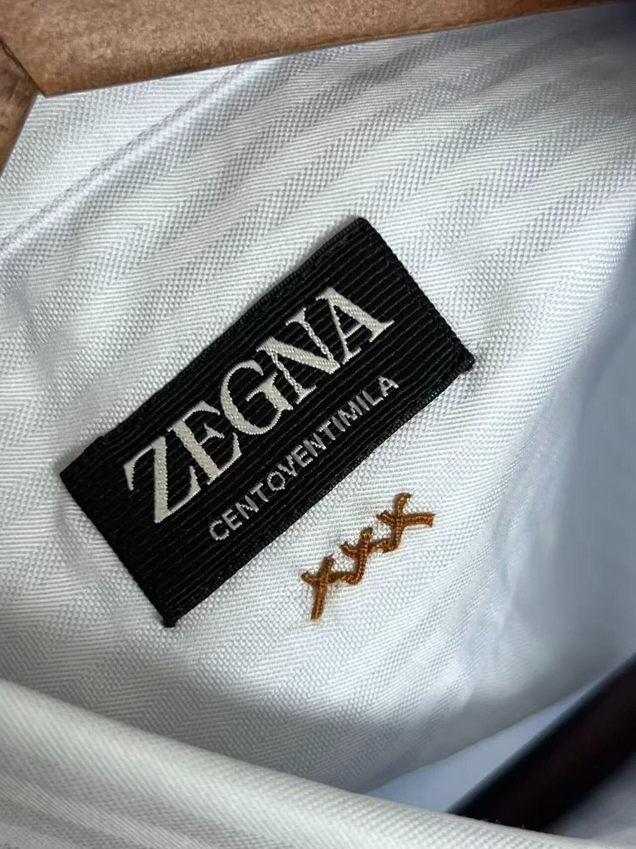 Ermenegildo Zegna ZEGAN Light Blue Pinstripe Shirt Size US M / EU 48-50 / 2 - 3 Thumbnail