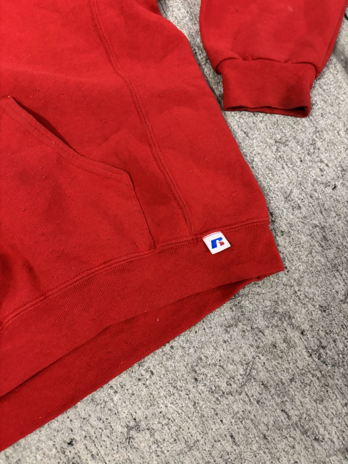 Russell Athletic × Vintage Black Zip up Blank Russell athletic crewneck sweatshirt Size US L / EU 52-54 / 3 - 3 Thumbnail