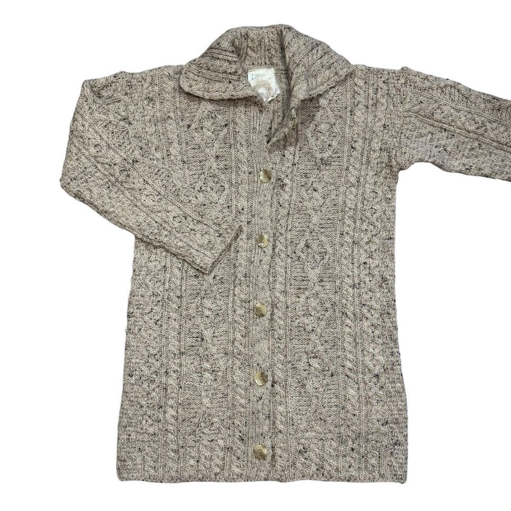 Other New Kilronan Knitwear Cable Knit Wool Cardigan Made In Irel Size S / US 4 / IT 40 - 5 Thumbnail