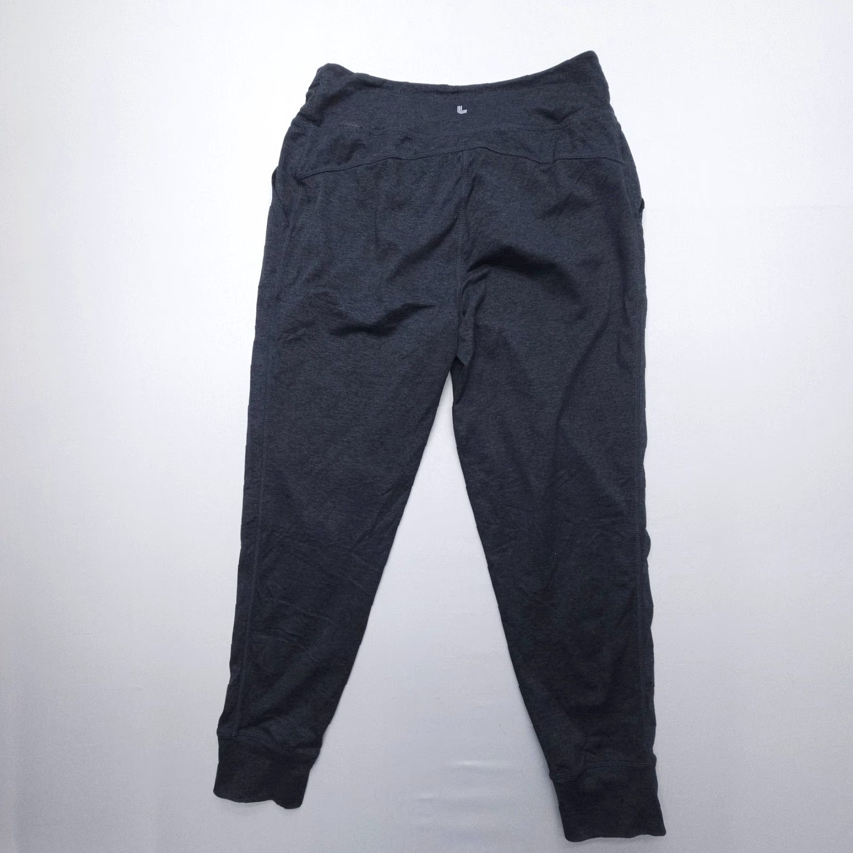 Vintage Lolë Lole Lounger Jogger Pants Womens M Charcoal Blue Stretch Athleisure Gym Yoga Size 29" - 2 Thumbnail