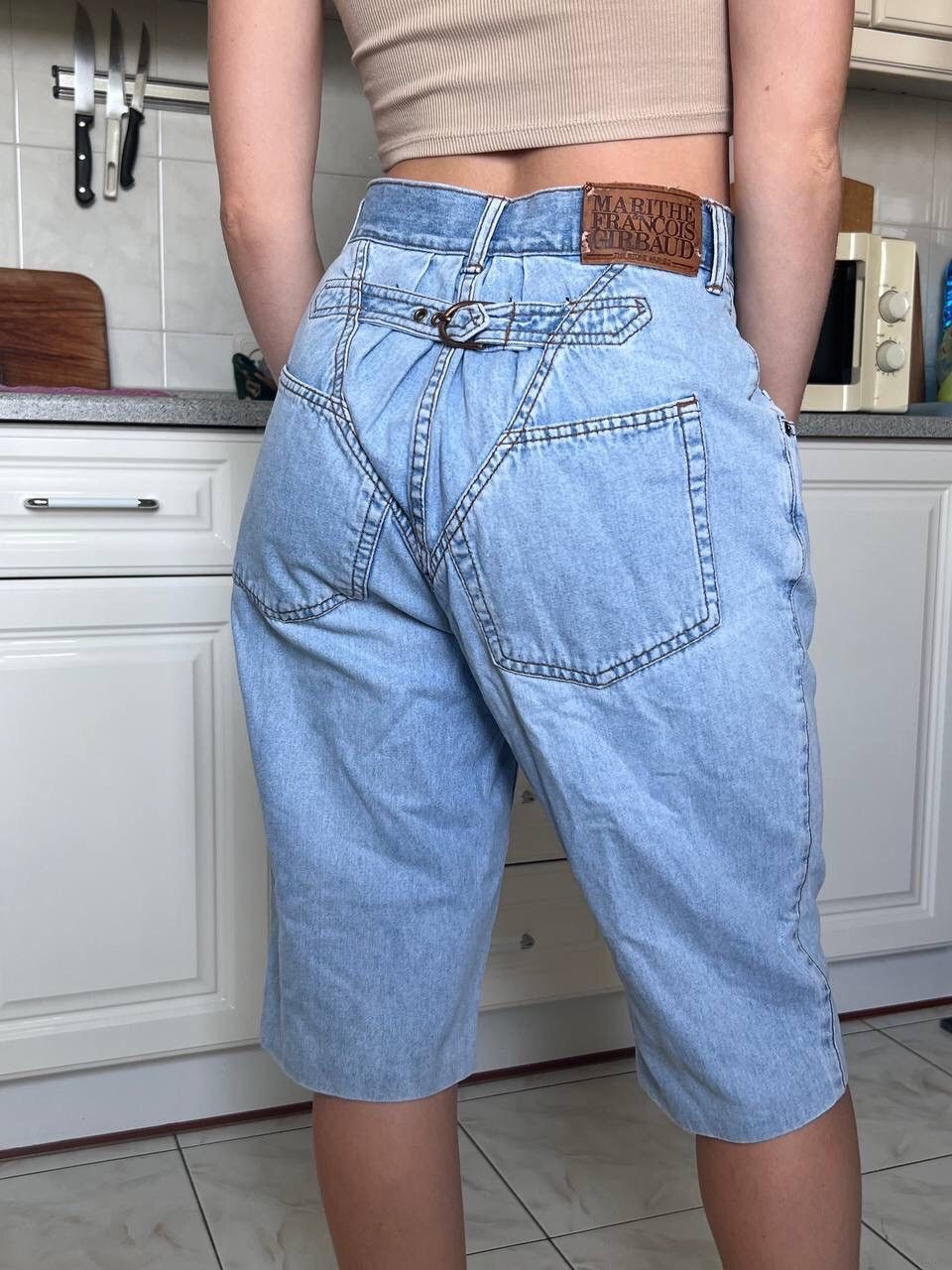 Marithe + Francois Girbaud × Vintage Vintage Y2K Marithe Francois Girbaud MFG Baggy Jeans Short Size 34" / US 12 / IT 48 - 14 Thumbnail