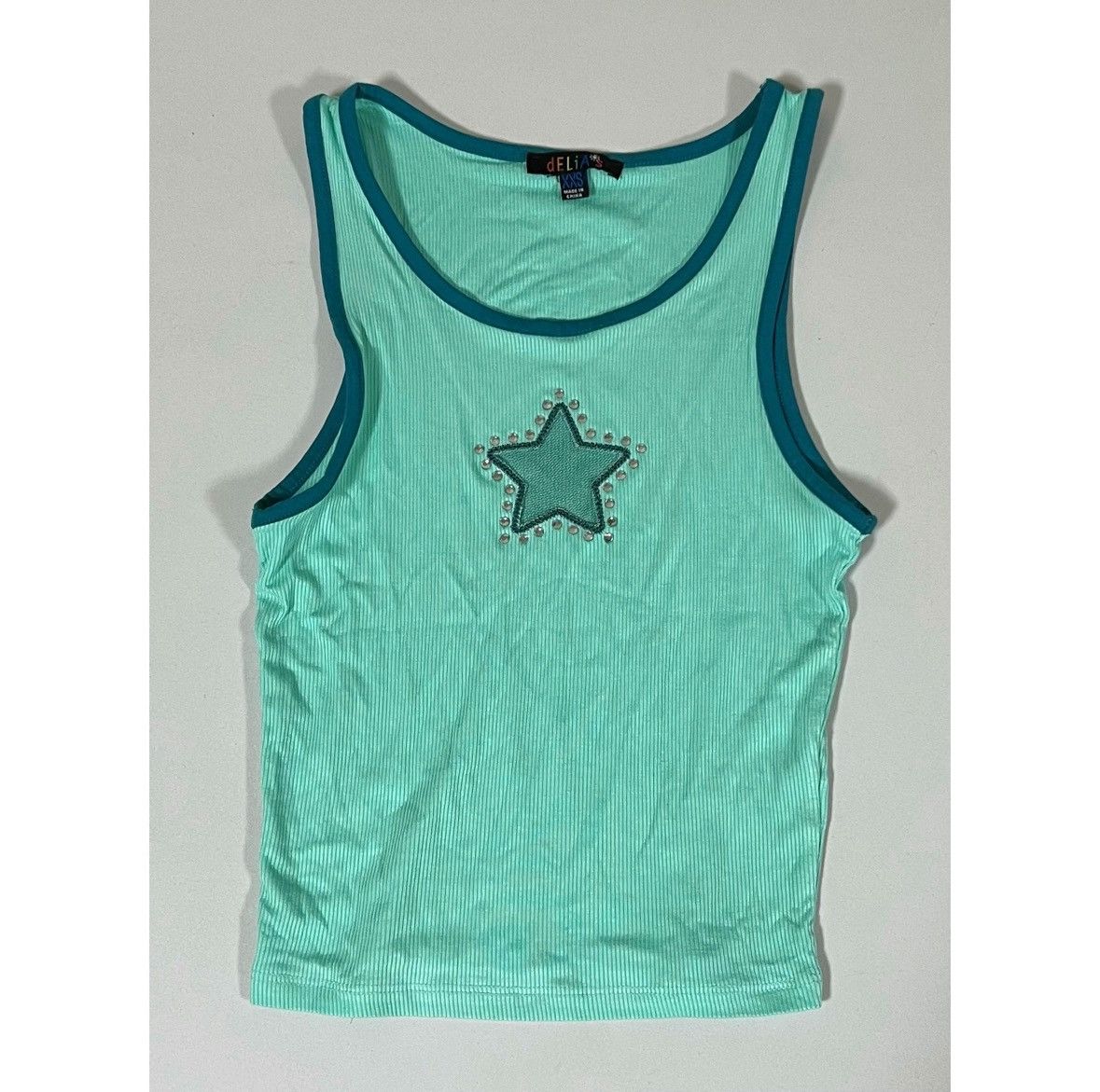 Dolls Kill Dolls Kill Delia*s Star Cut-Out Tank Top Cami Shirt XXS 💫 Size XXS / US 00 / IT 34 - 1 Thumbnail