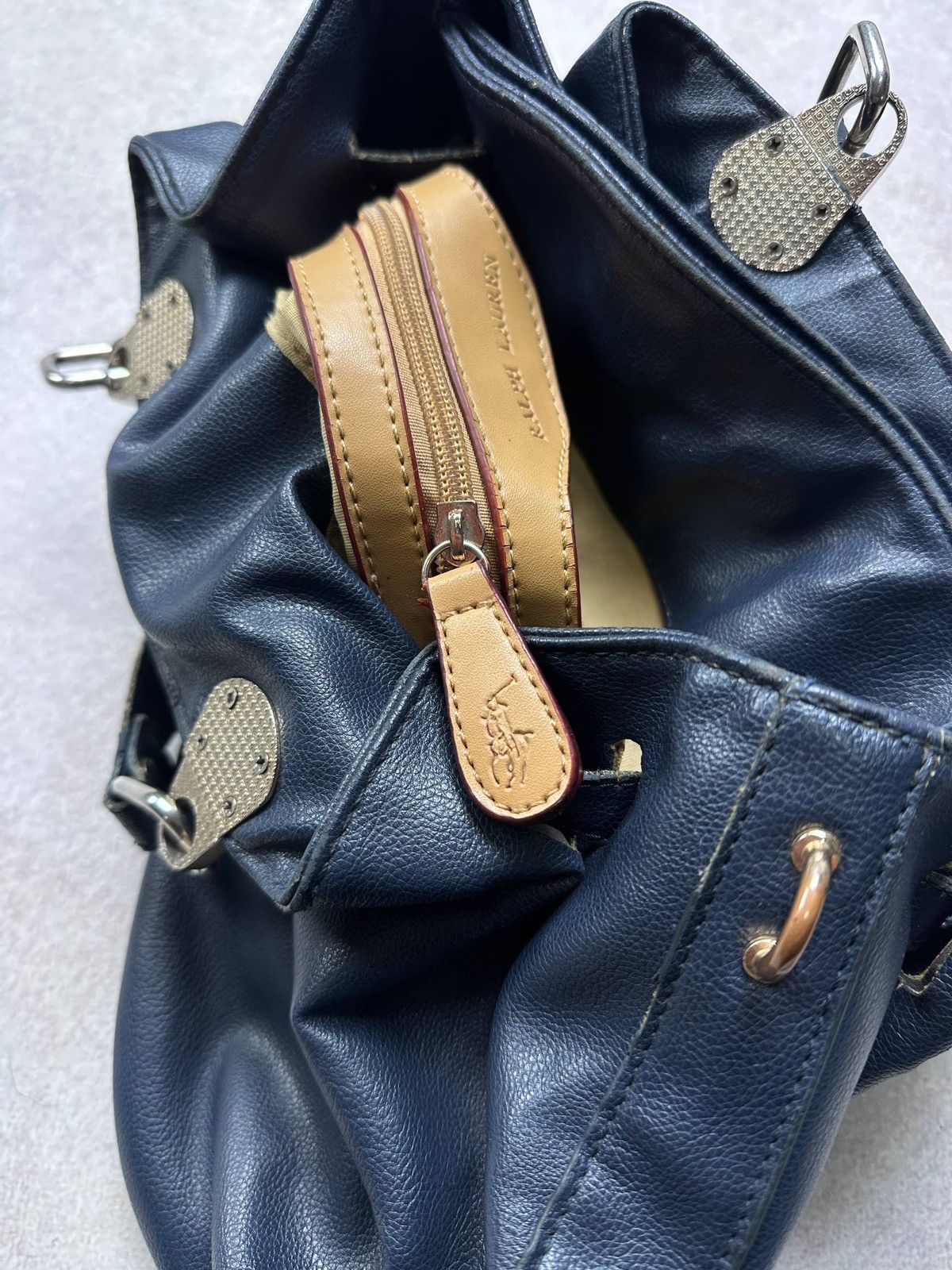 Polo Ralph Lauren Vintage Polo Ralph Lauren Shoulder Bag Big Pony Rare Size ONE SIZE - 8 Thumbnail