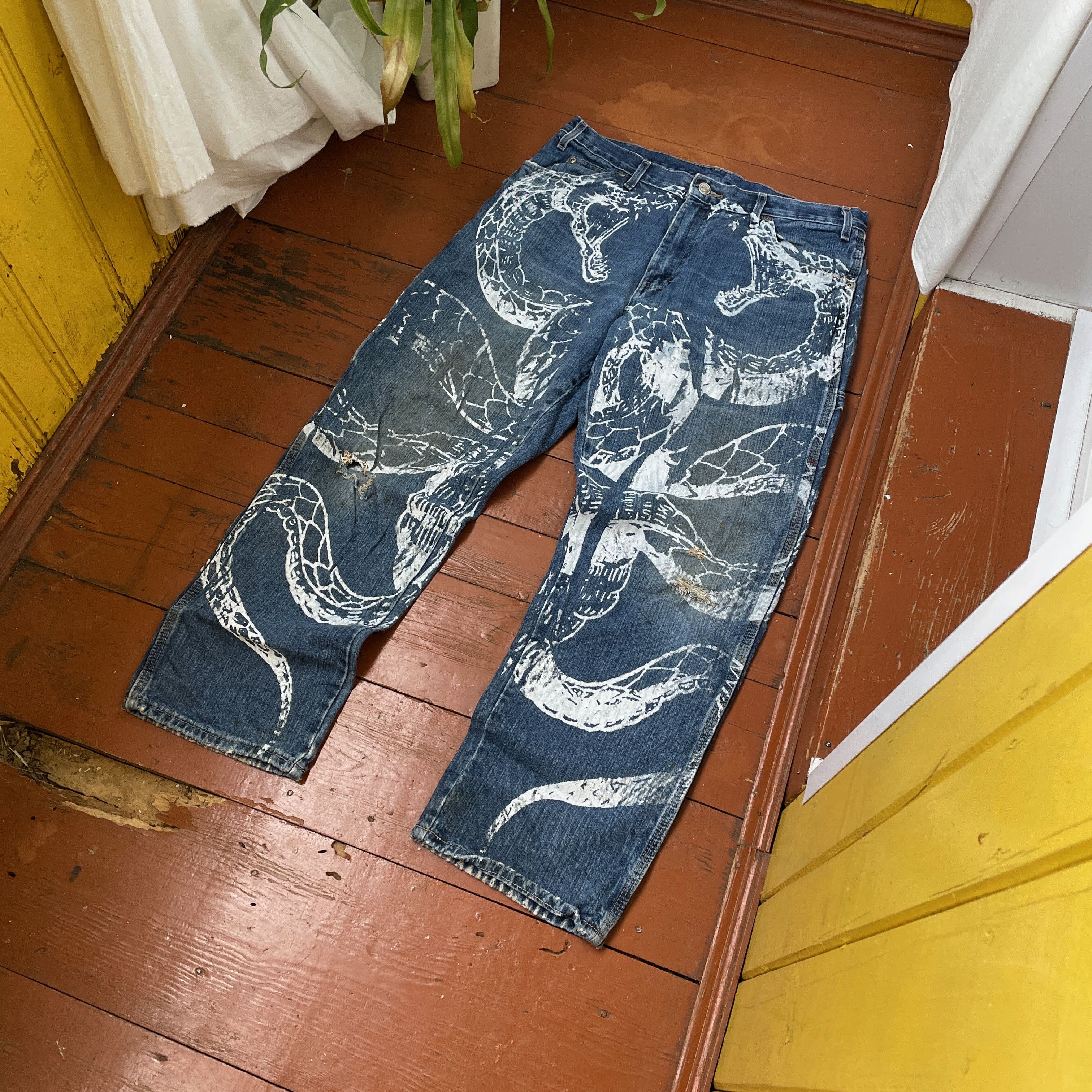 Dickies Dickies Custom Jeans Baggy japanese style opium y2k faded Size US 34 / EU 50 - 2 Thumbnail