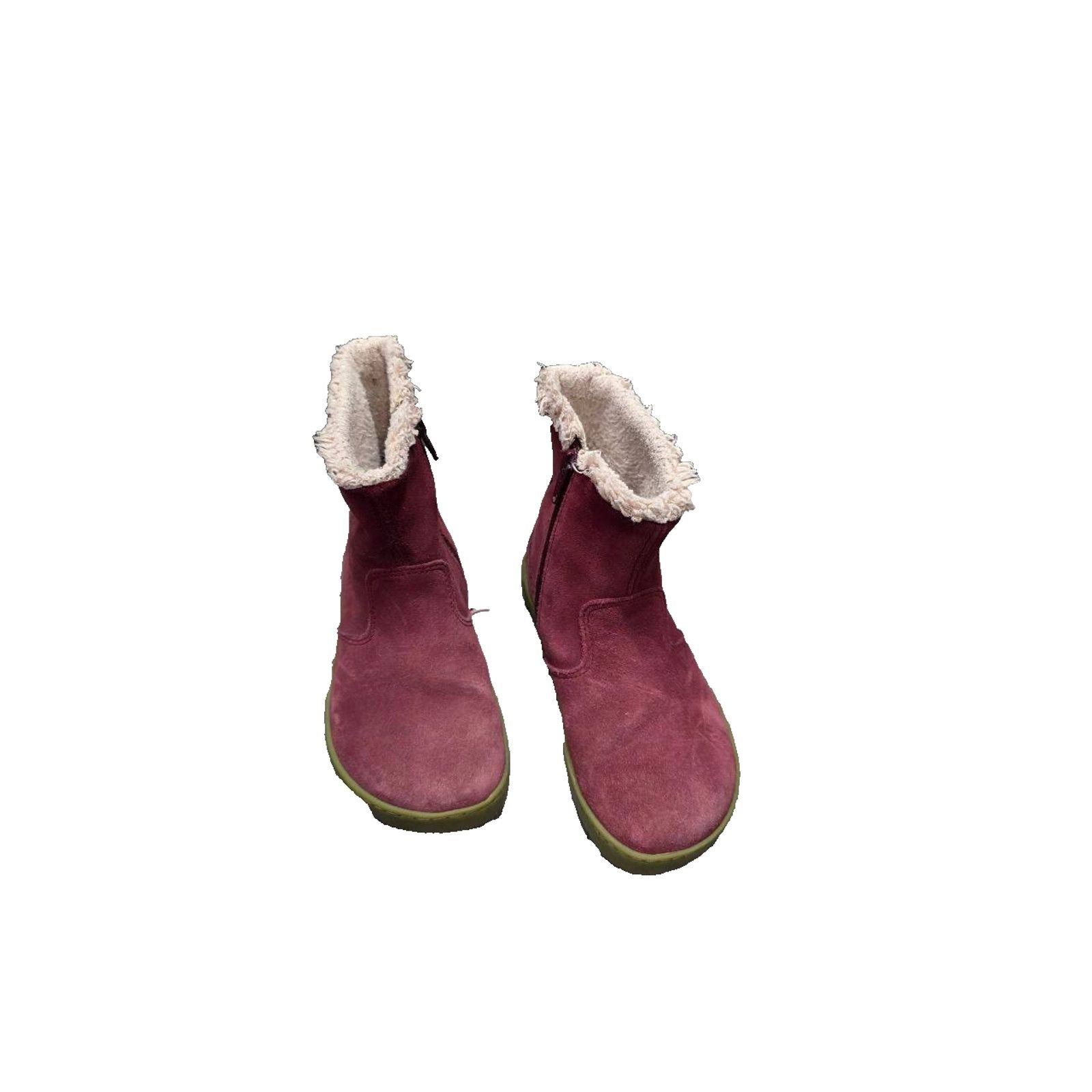 Birkenstock Birkenstock Lille Lined Bots Red Zip Up Kids Size 29 S000054 Size US 4.5 / IT 34.5 - 4 Thumbnail