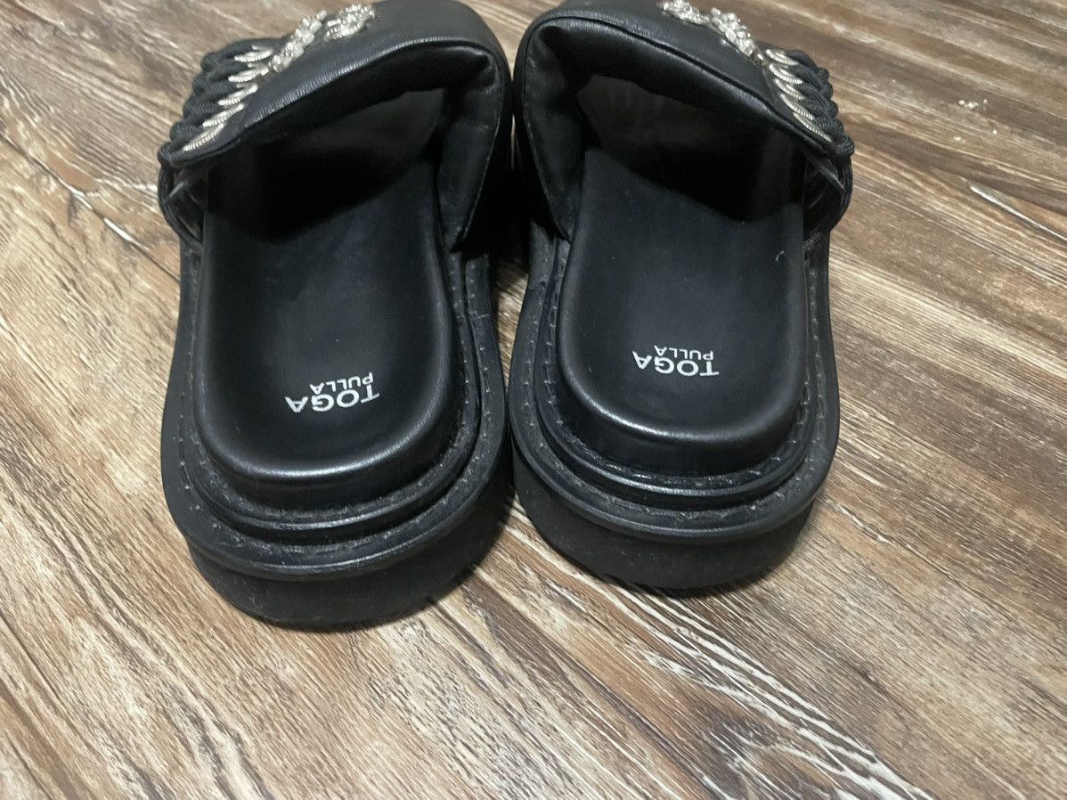 Toga Pulla Toga Pulla / Virillis Black Leather Lace Sandal Made Japan Size US 9 / EU 42 - 4 Thumbnail