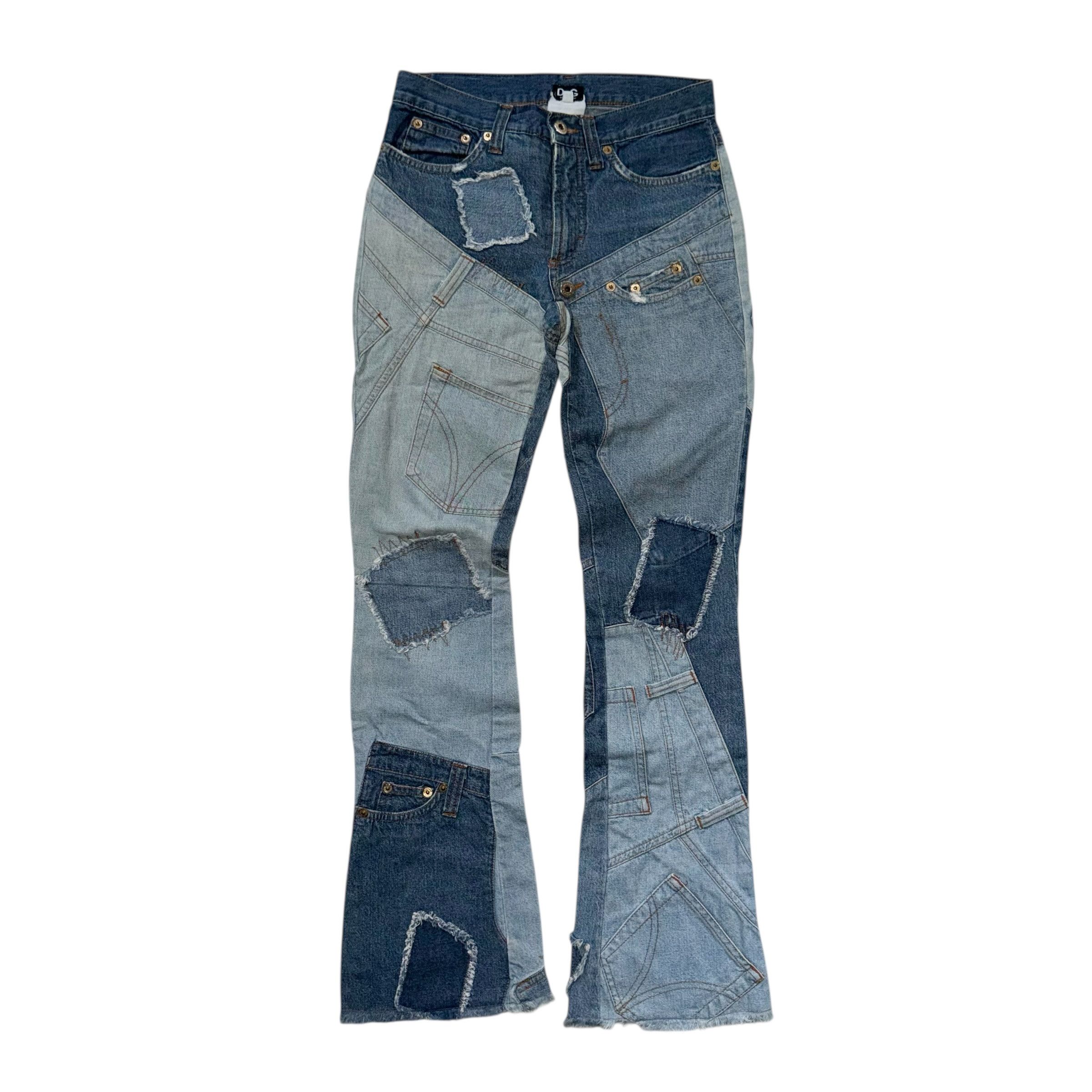 Dolce & Gabbana DOLCE & GABBANA VINTAGE PATCHWORK JEANS Size 26" / US 2 / IT 38 - 1 Thumbnail