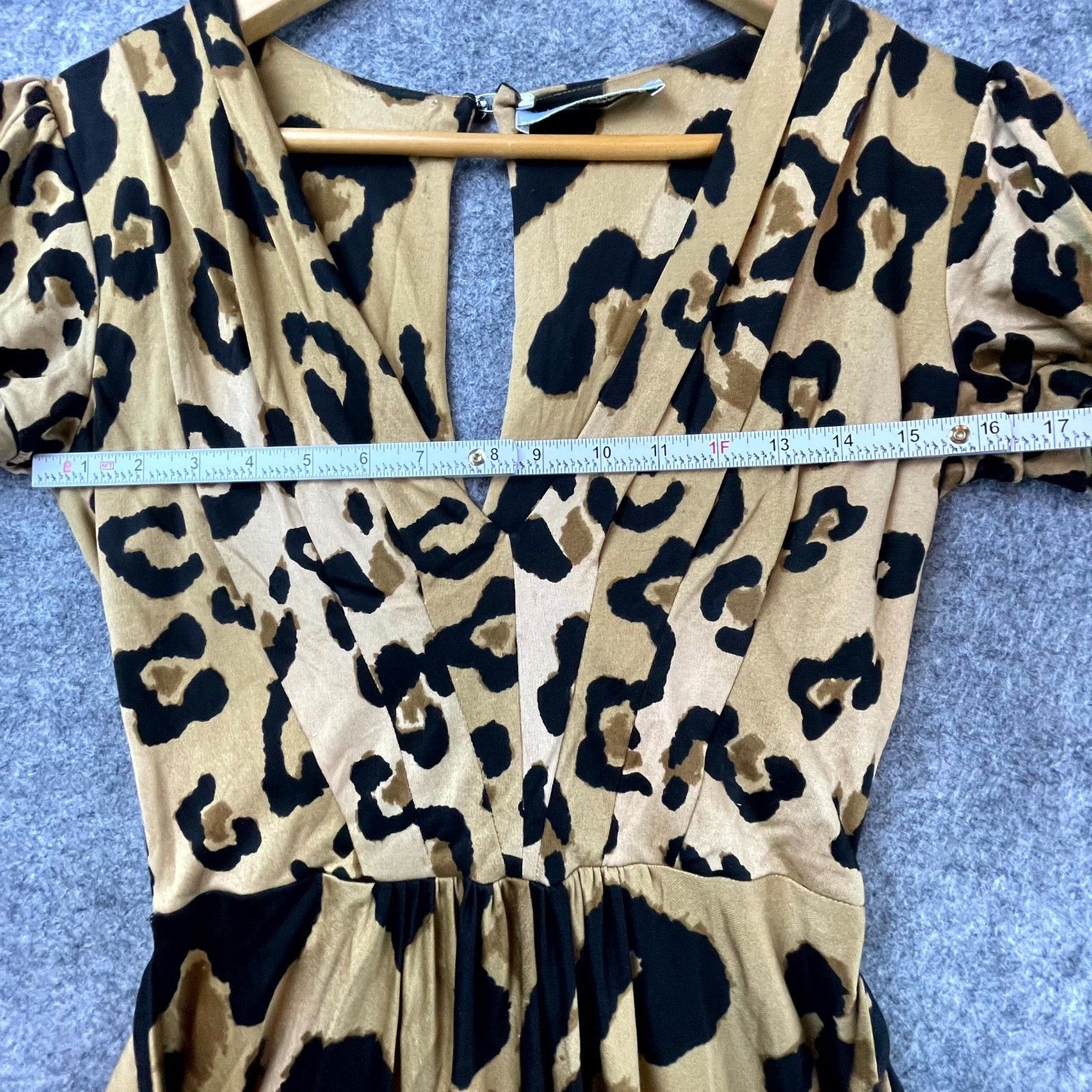 Blumarine Blumarine Dress Womens S Leopard Silk Twirl Dancing Y2K Size S / US 4 / IT 40 - 4 Thumbnail