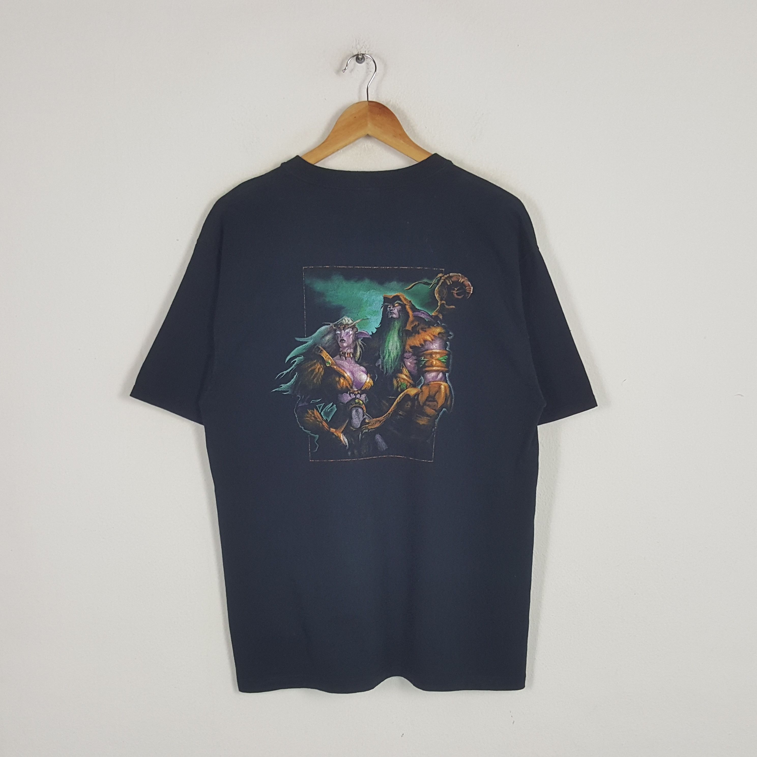 Playstation × Vintage Vintage World Warcraft Playstation Video Game Promo Tshirt Size US L / EU 52-54 / 3 - 1 Thumbnail