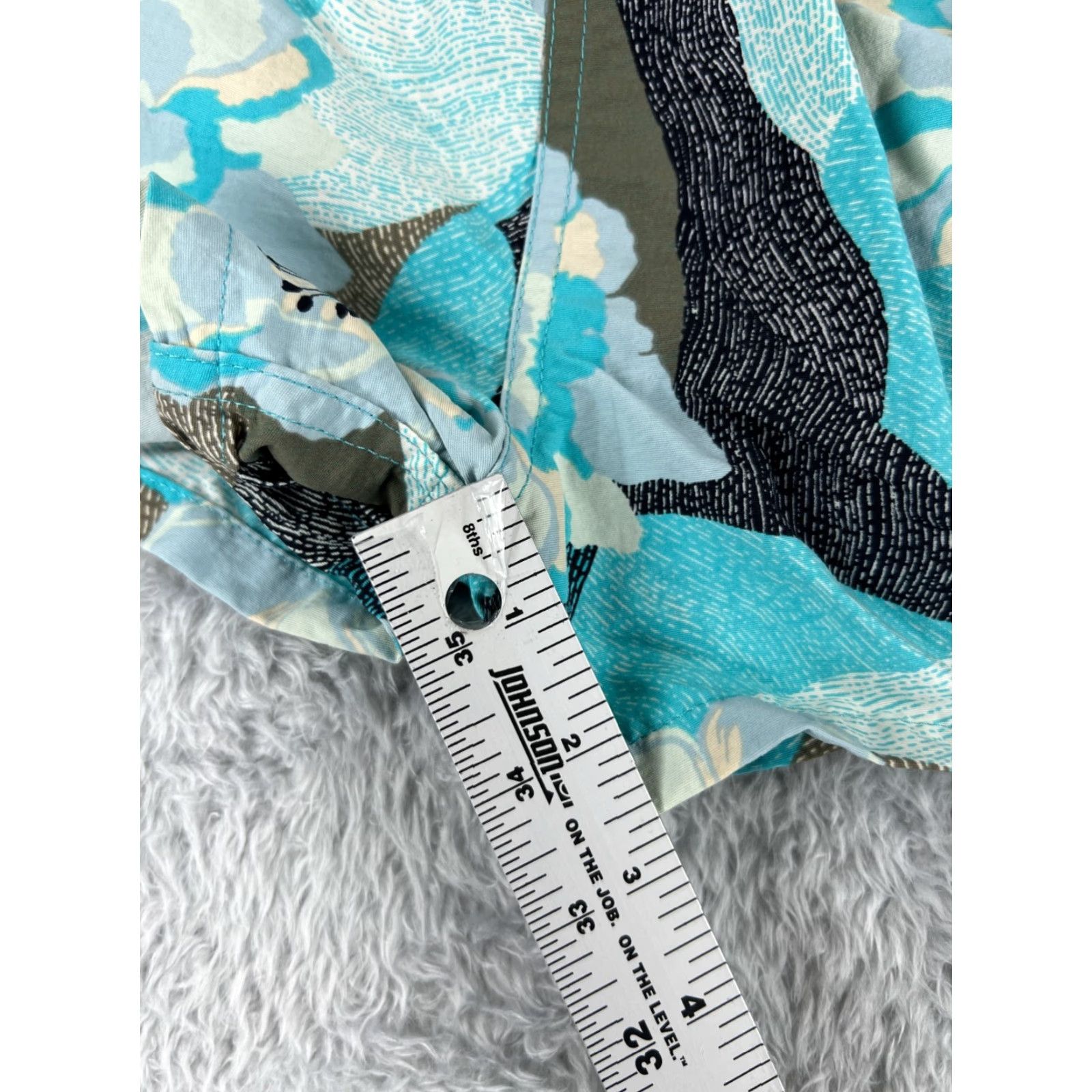 Patagonia Patagonia Shorts Women XS Teal Green Floral Hibiscus Baggies Gym Run Activewear Casual Travel Workwear Pockets Logo Front Flat Front Size 26" / US 2 / IT 38 - 6 Thumbnail