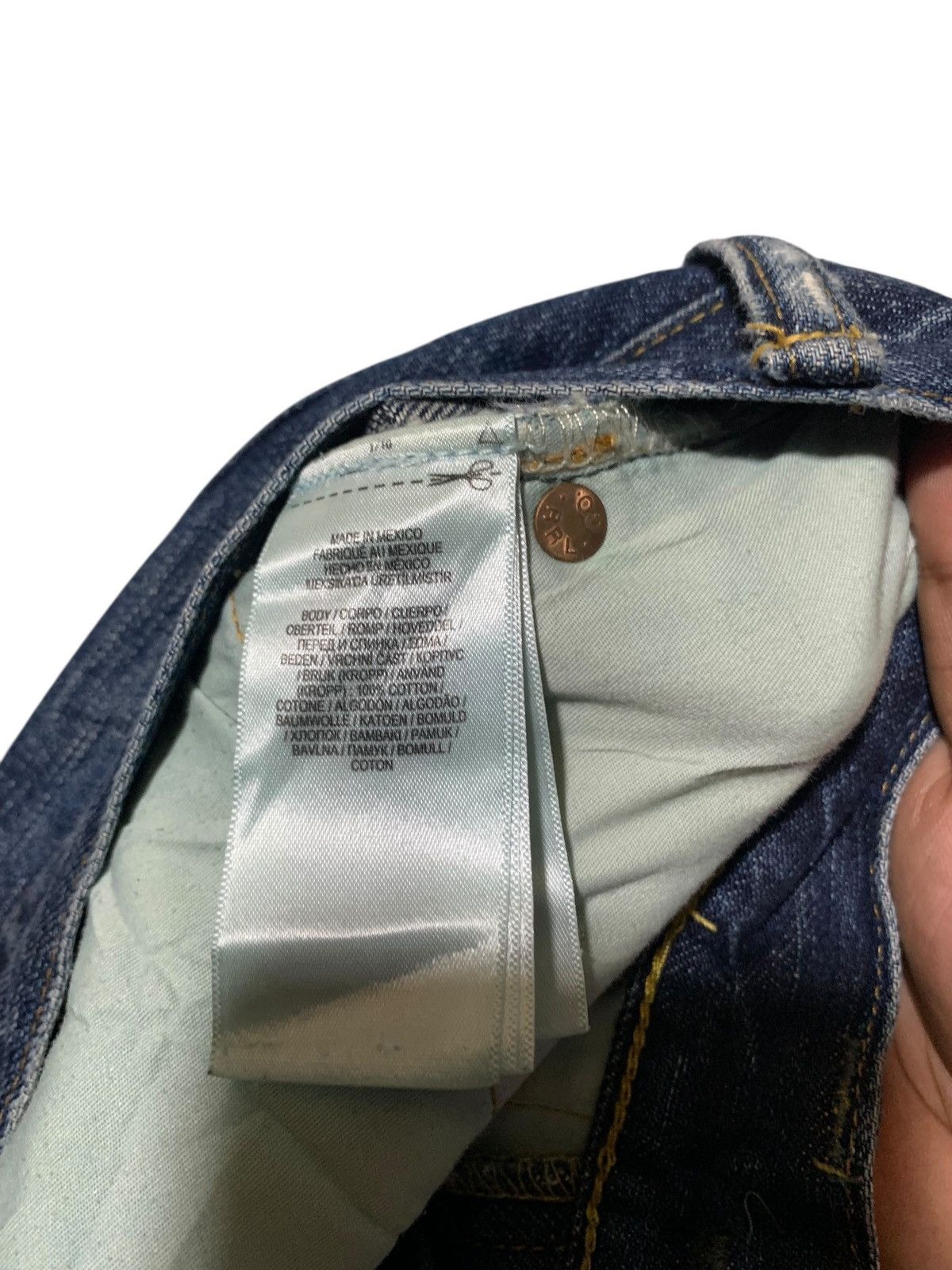 RRL Ralph Lauren RRL distressed raw hem selvedge jeans Size US 28 / EU 44 - 14 Thumbnail