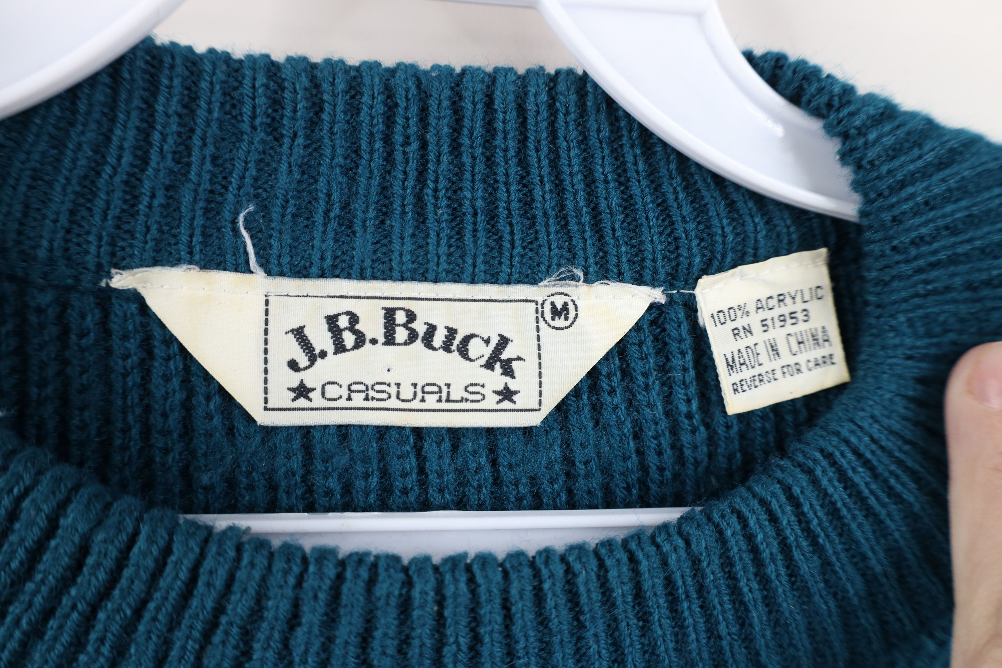Vintage Vintage 90s Streetwear Block Ribbed Knit Crewneck Sweater Size US M / EU 48-50 / 2 - 4 Thumbnail