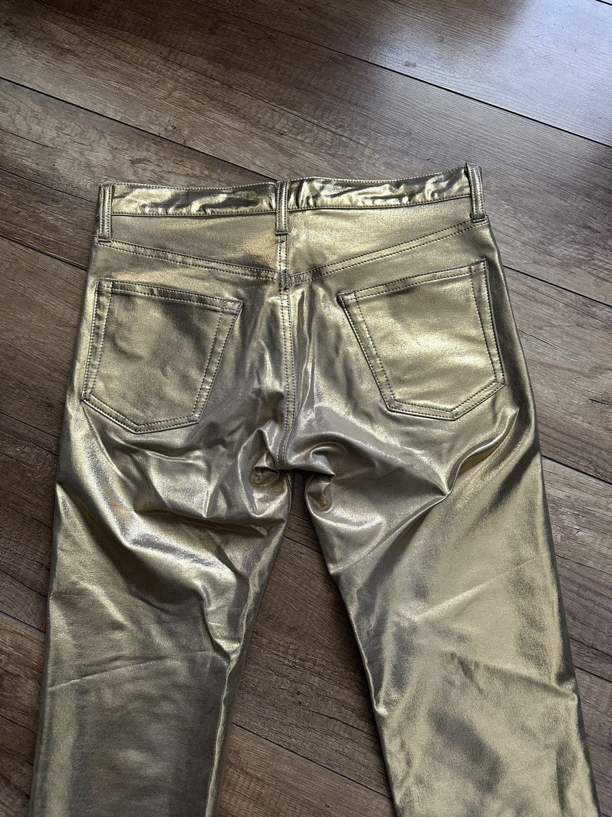 Junya Watanabe Junya Watanabe Japanese Gold Pants Trousers Size 24" / US 00 / IT 34 - 6 Thumbnail