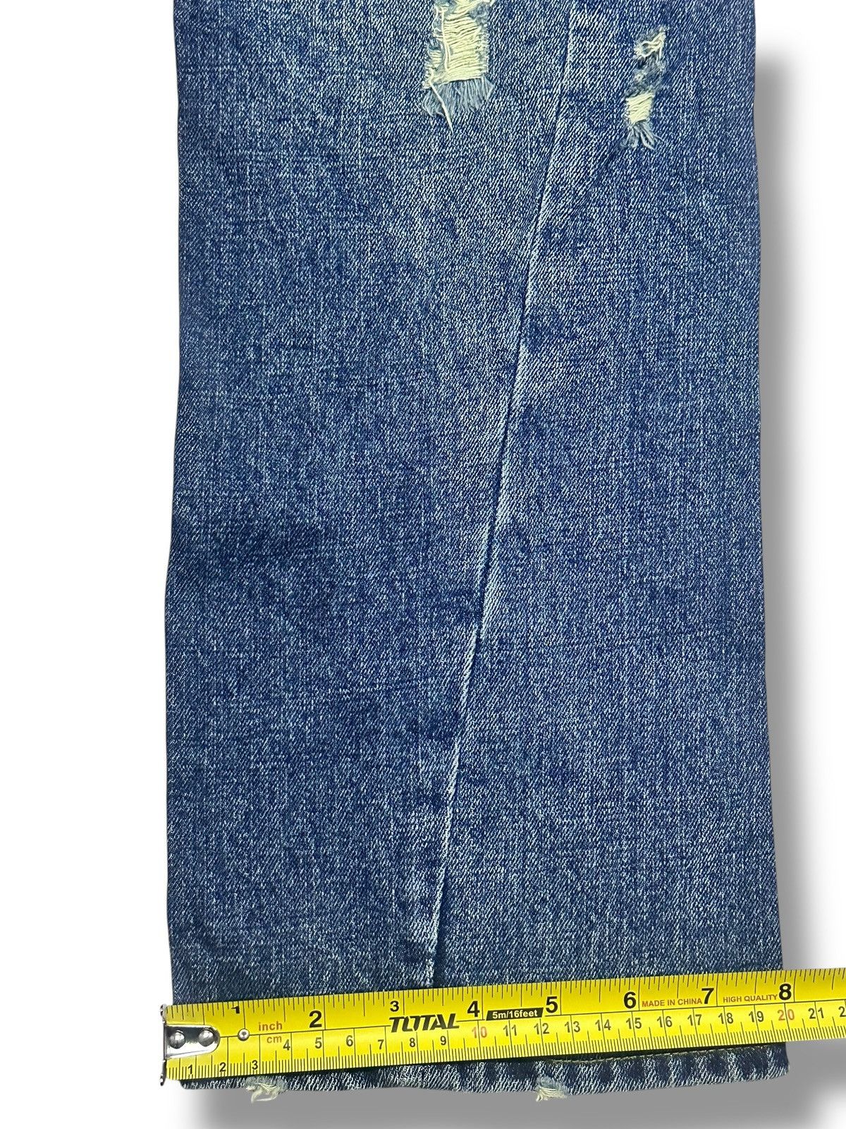 Japanese Brand Vintage Reac Distressed Jeans Baggy Loose Style & Faded Wash Size US 36 / EU 52 - 15 Thumbnail
