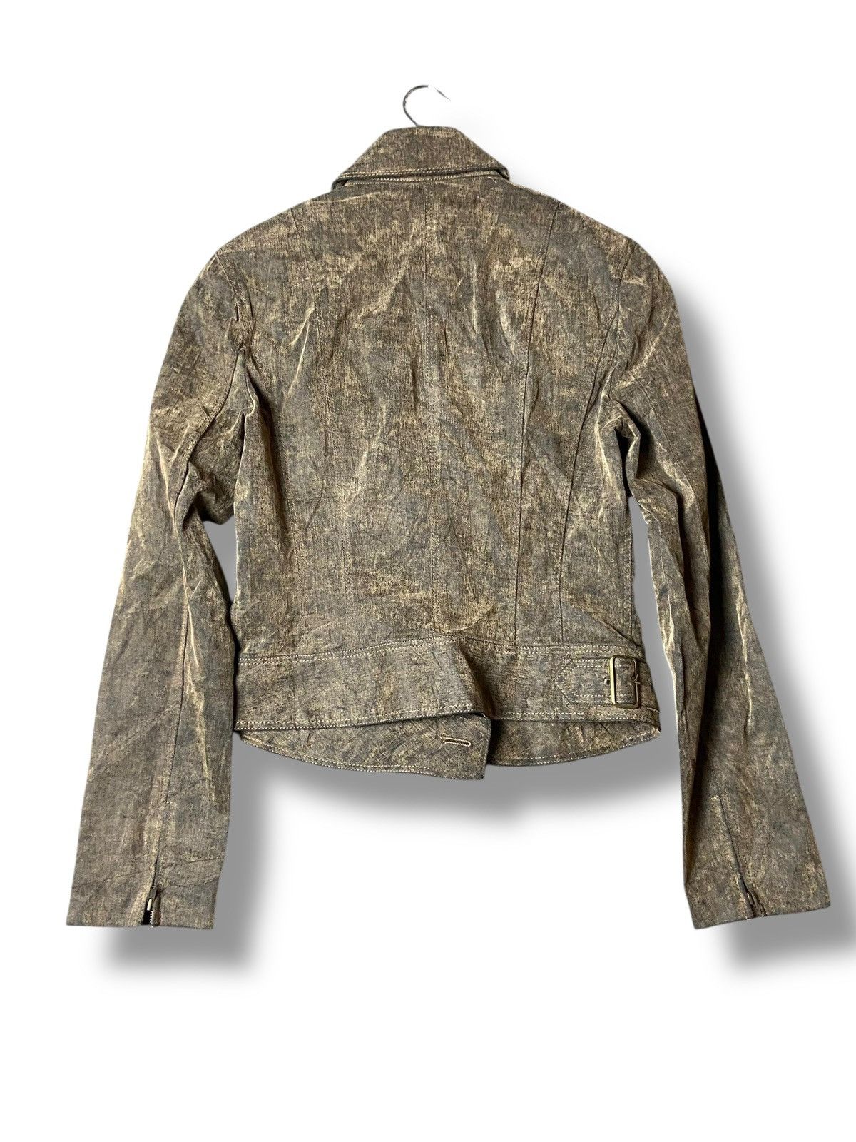 Japanese Brand Atelier Sab Crop Riders Jacket (147) Size US XXS / EU 40 - 4 Thumbnail