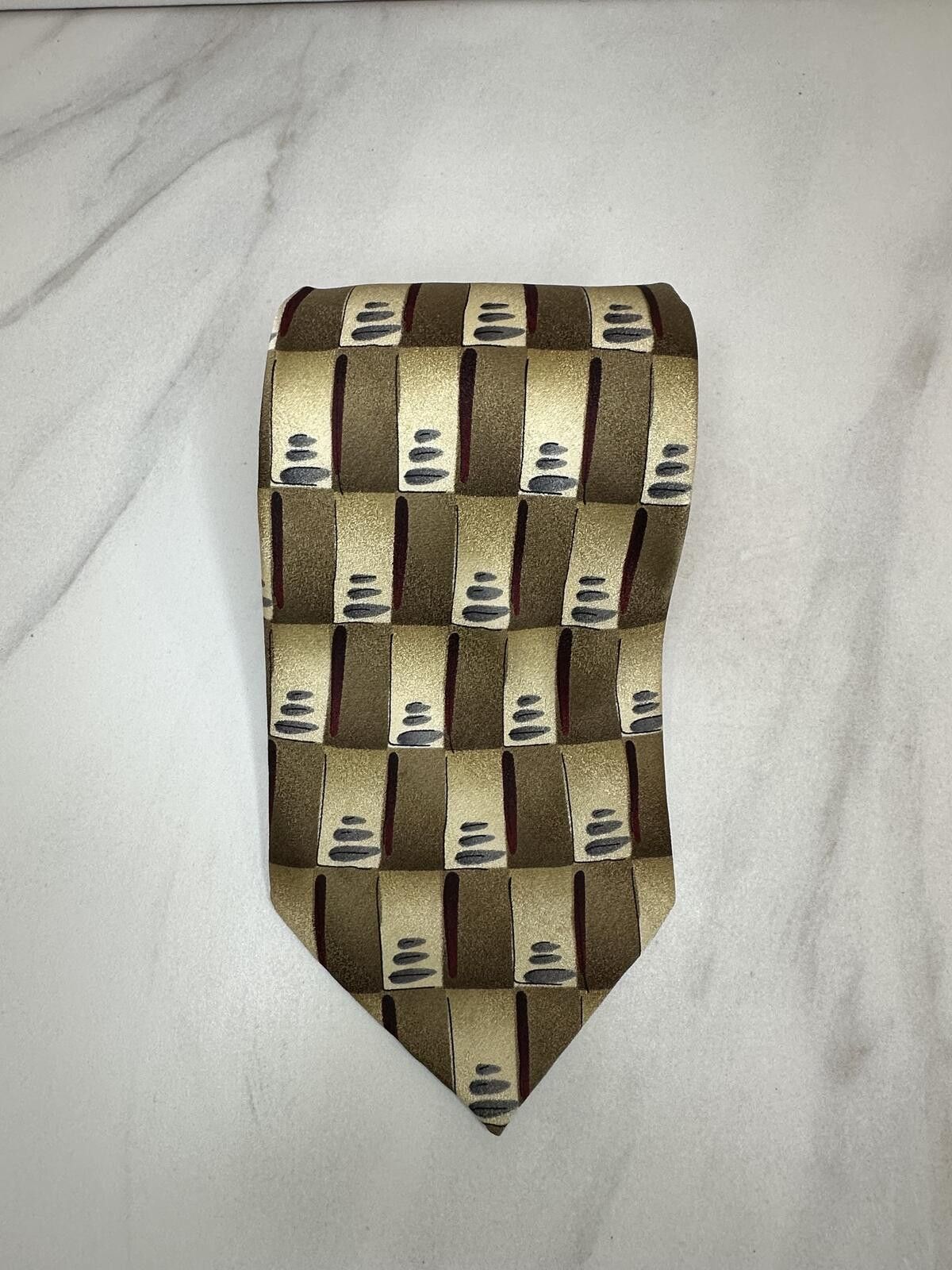 Other Vintage J. Garcia Scaly Monster Blue Man 100% silk tie gold Size ONE SIZE - 1 Thumbnail