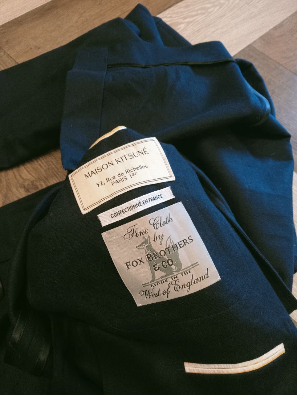 Maison Kitsune MAISON KITSUNE FOX BROTHERS TWO BUTTONS WOOL JACKET Size US M / EU 48-50 / 2 - 6 Thumbnail