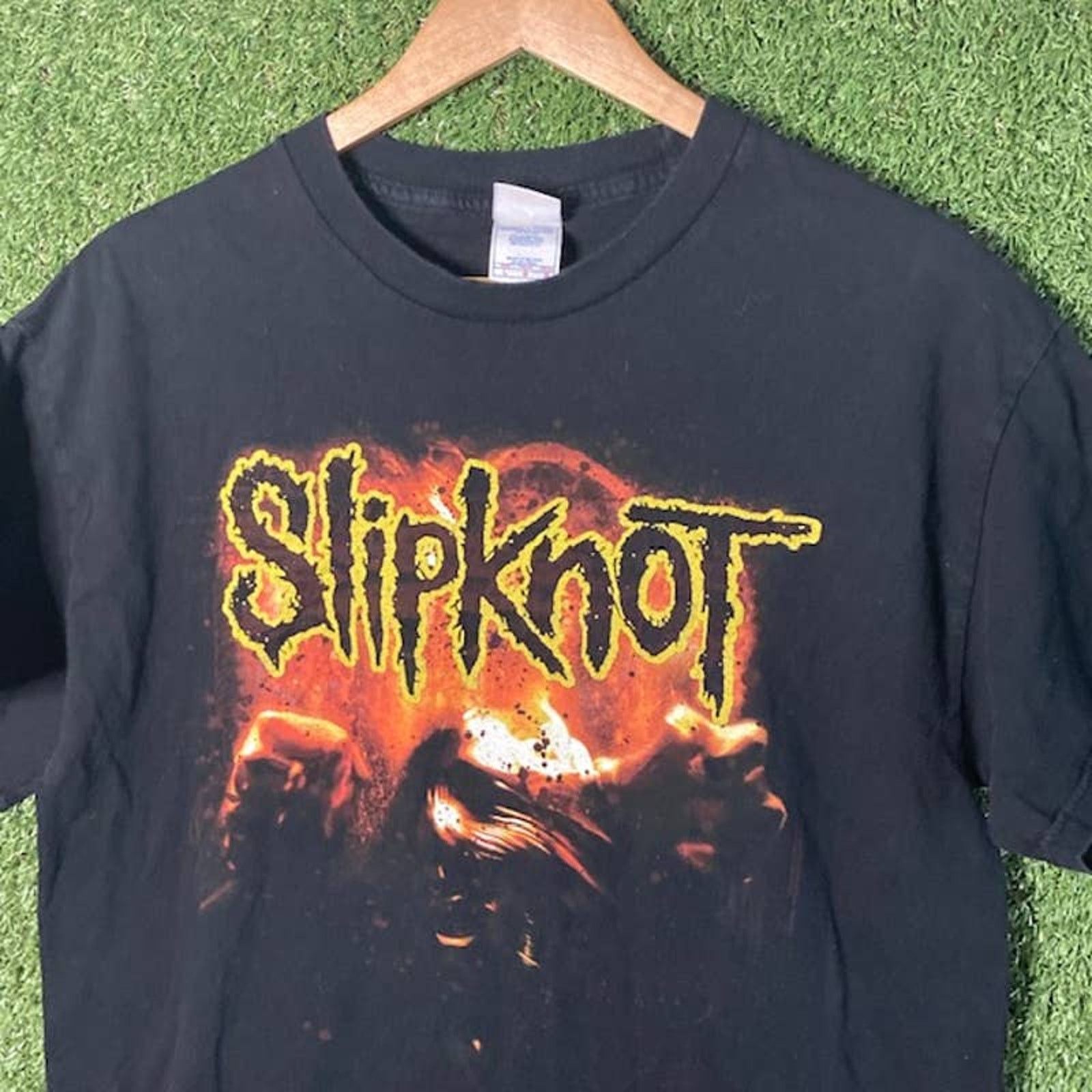 Vintage 2000's Slipknot Short Sleeve Graphic Tshirt Black Medium Size US M / EU 48-50 / 2 - 2 Thumbnail