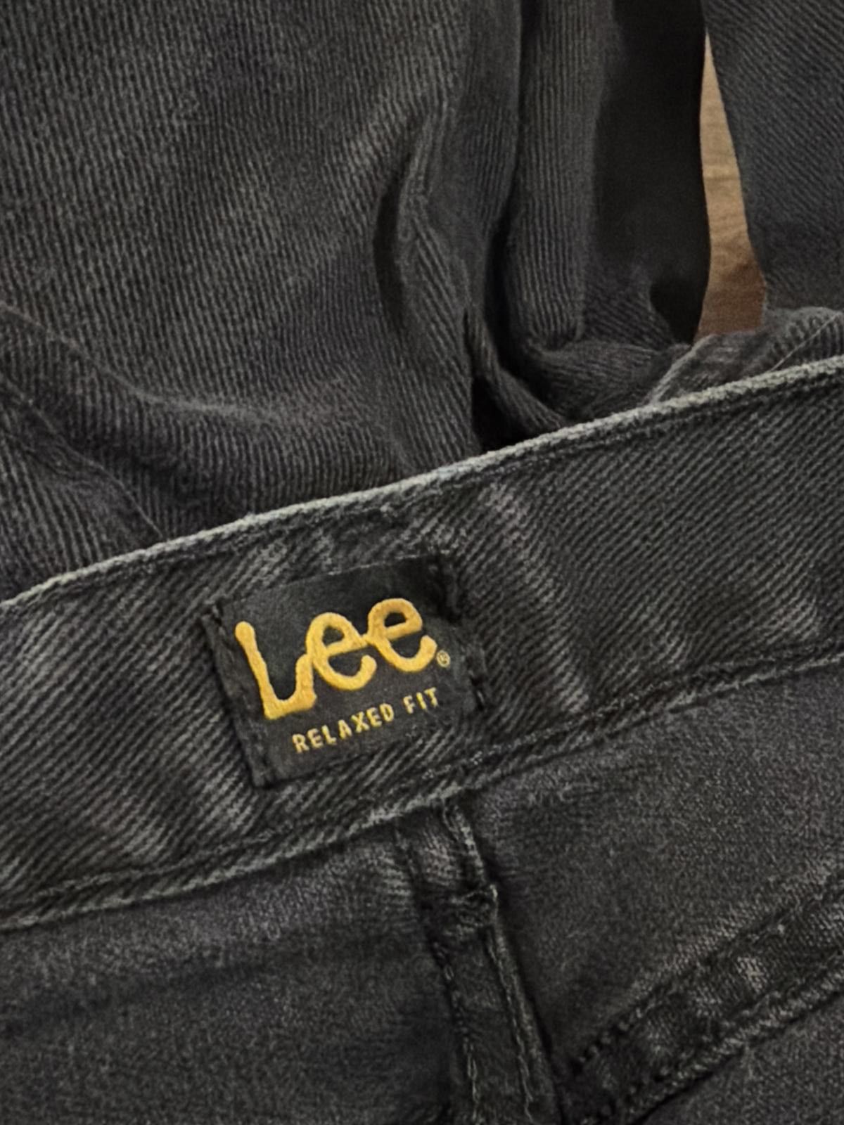 Lee Vintage Y2K Lee Relaxed Fit Black Denim Jeans 33x30 Grunge Size US 33 - 4 Thumbnail