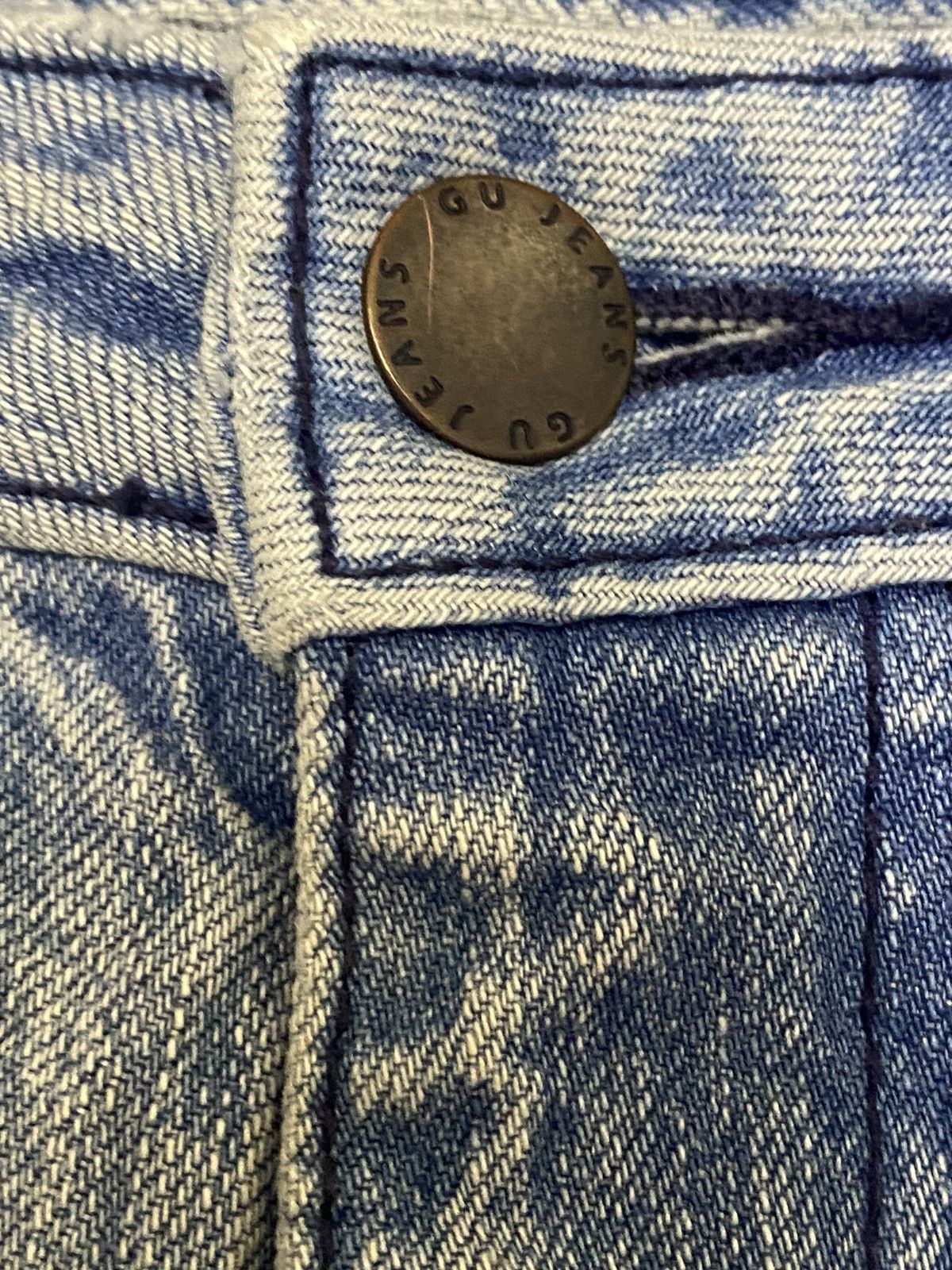 GU Vintage Japanese Brands Faded Wash Super Baggy Style Jeans Size 26" / US 2 / IT 38 - 7 Thumbnail